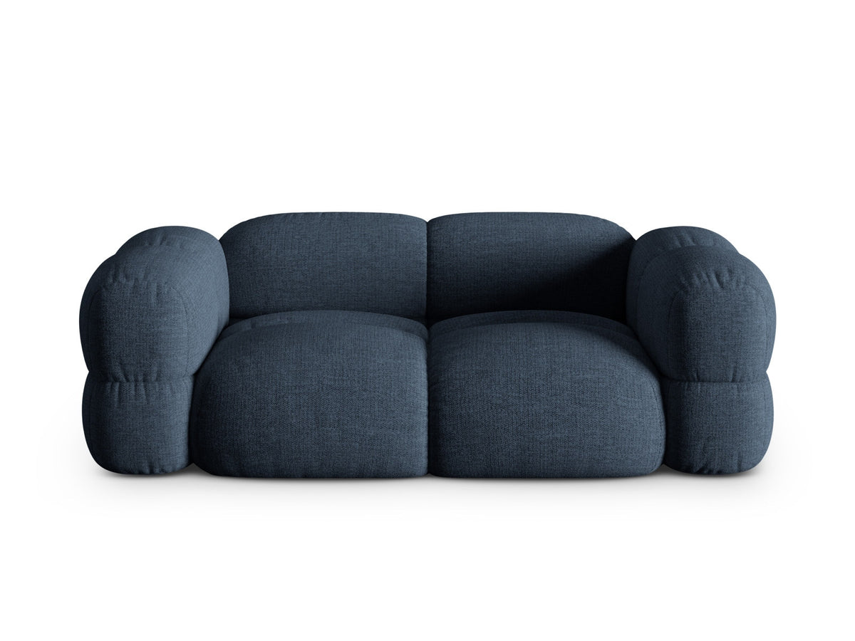 Loretto Sofa 3 Sitzer 100cm in Dark Blue-Sorella präsentiert im Onlineshop von KAQTU Design AG. 3er Sofa ist von Cosmopolitan Design