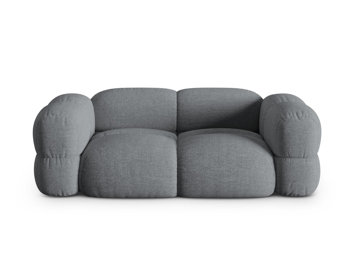 Loretto Sofa 3 Sitzer 100cm in Grey-Sorella präsentiert im Onlineshop von KAQTU Design AG. 3er Sofa ist von Cosmopolitan Design