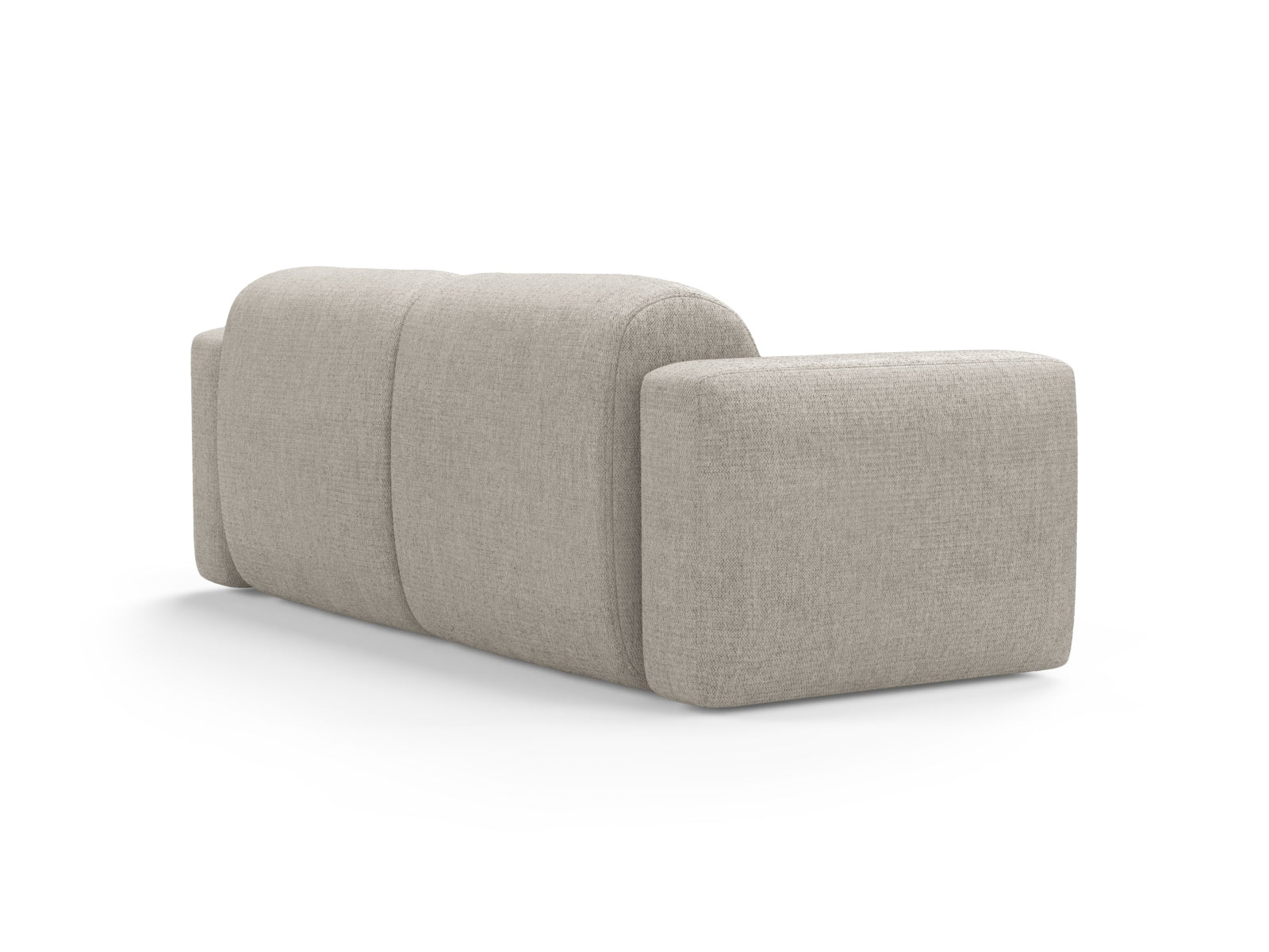 Elegantes 3-Sitzer Sofa Strino von Cosmopolitan Design in Beige, ideal für stilvolle Wohnräume und gemütliche Abende.