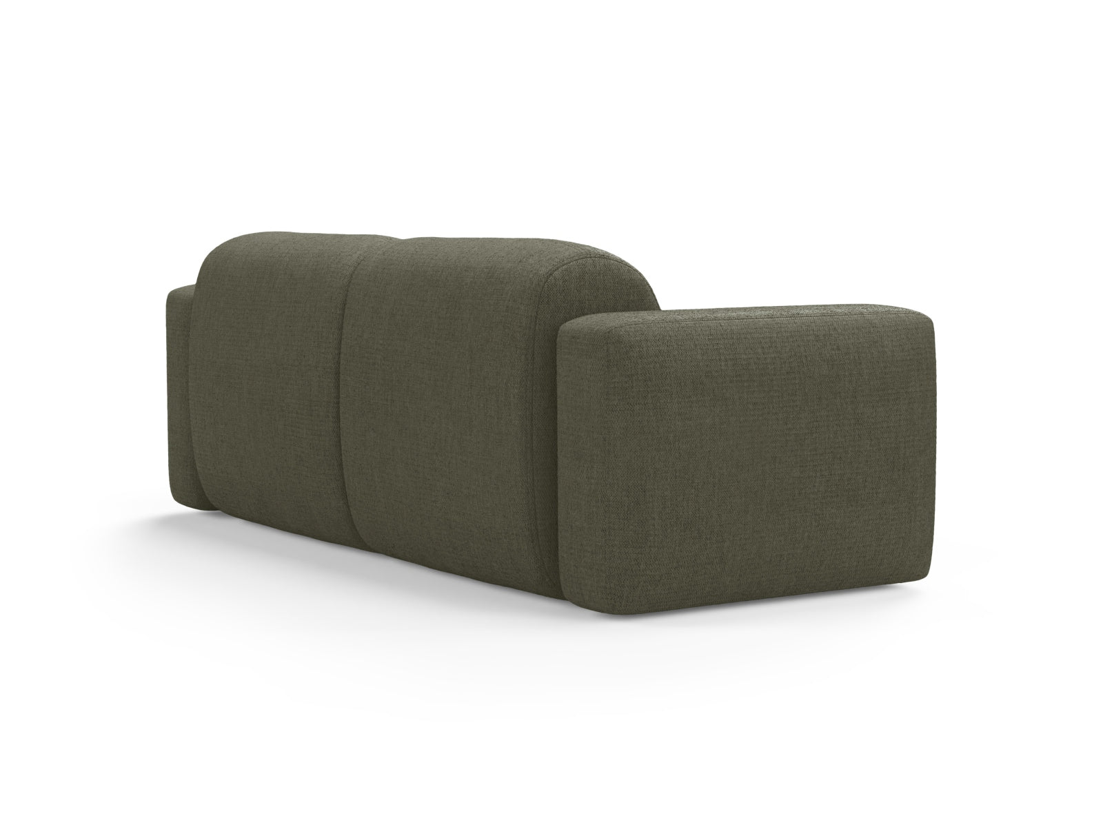 Modernes 3-Sitzer Sofa Strino in Dunkelolivgrün, perfekt für stilvolle Wohnzimmer. Modular und vielseitig von Cosmopolitan Design.