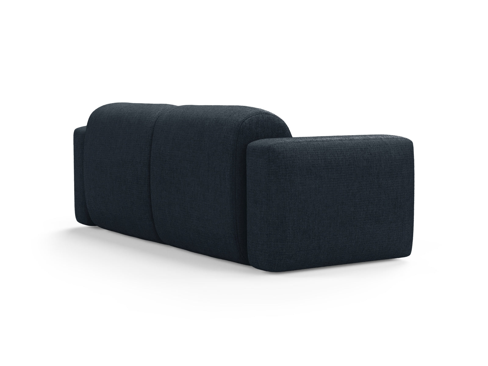 Modernes 3-Sitzer Sofa Strino in tiefem Blau, perfekt für stilvolle Wohnzimmer. Hochwertige Verarbeitung von Cosmopolitan Design.