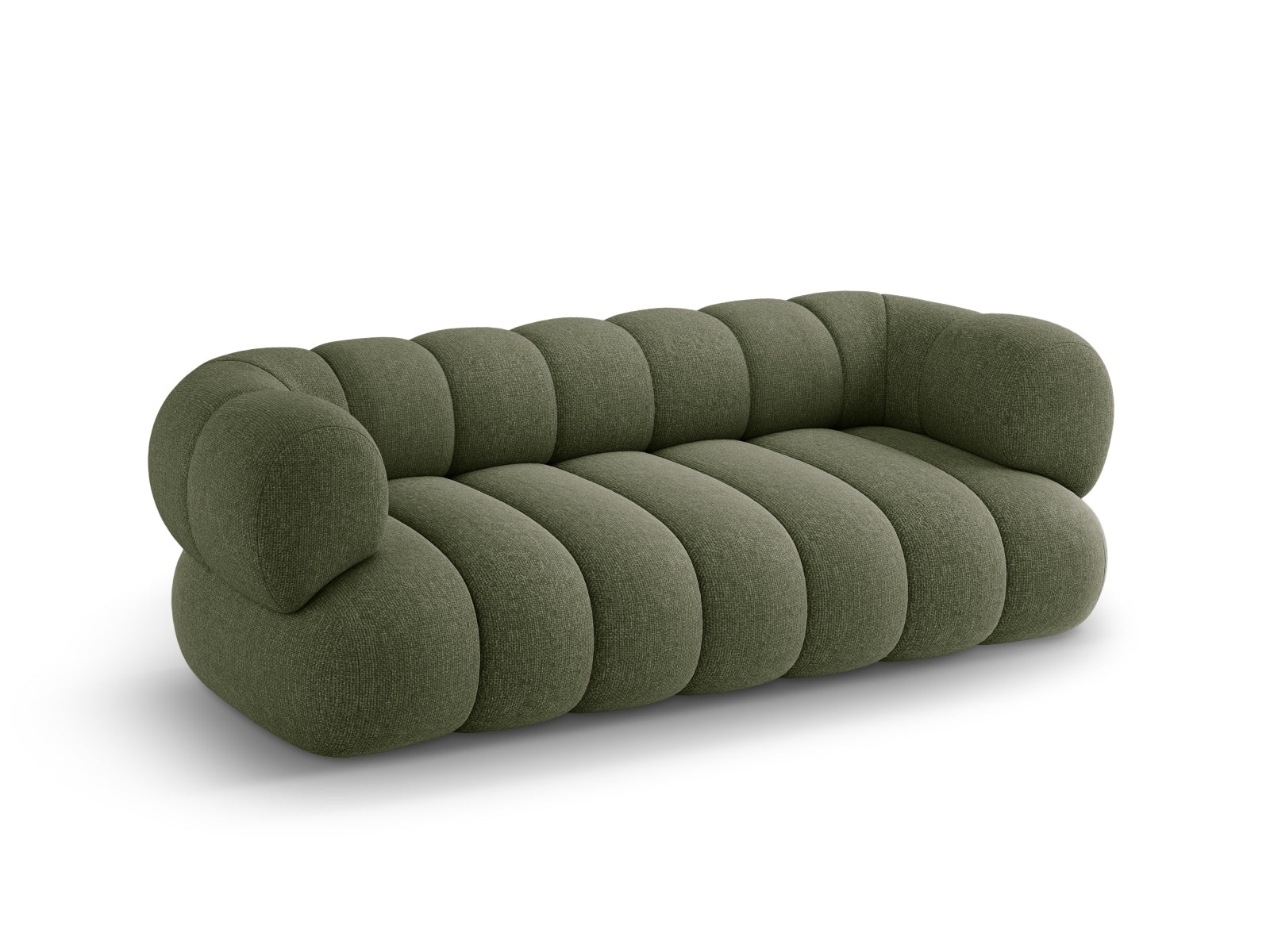 Modernes Koge 3-Sitzer Sofa in der Farbe Green-Eden, perfekt für gemütliche und stilvolle Wohnzimmergestaltung von Cosmopolitan Design.