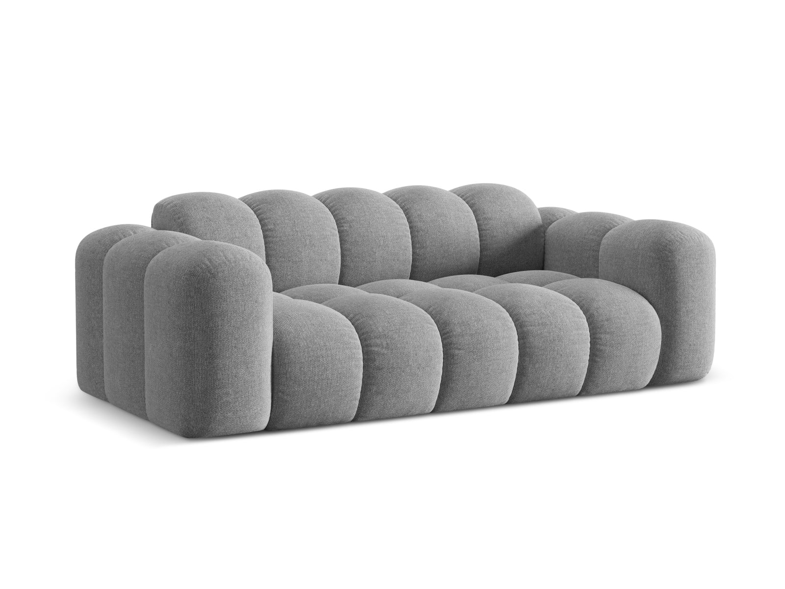 Elegantes 3-Sitzer Sofa Treno in hellem Grau, ideal für stilvolle Wohnräume, erhältlich bei KAQTU Design AG.