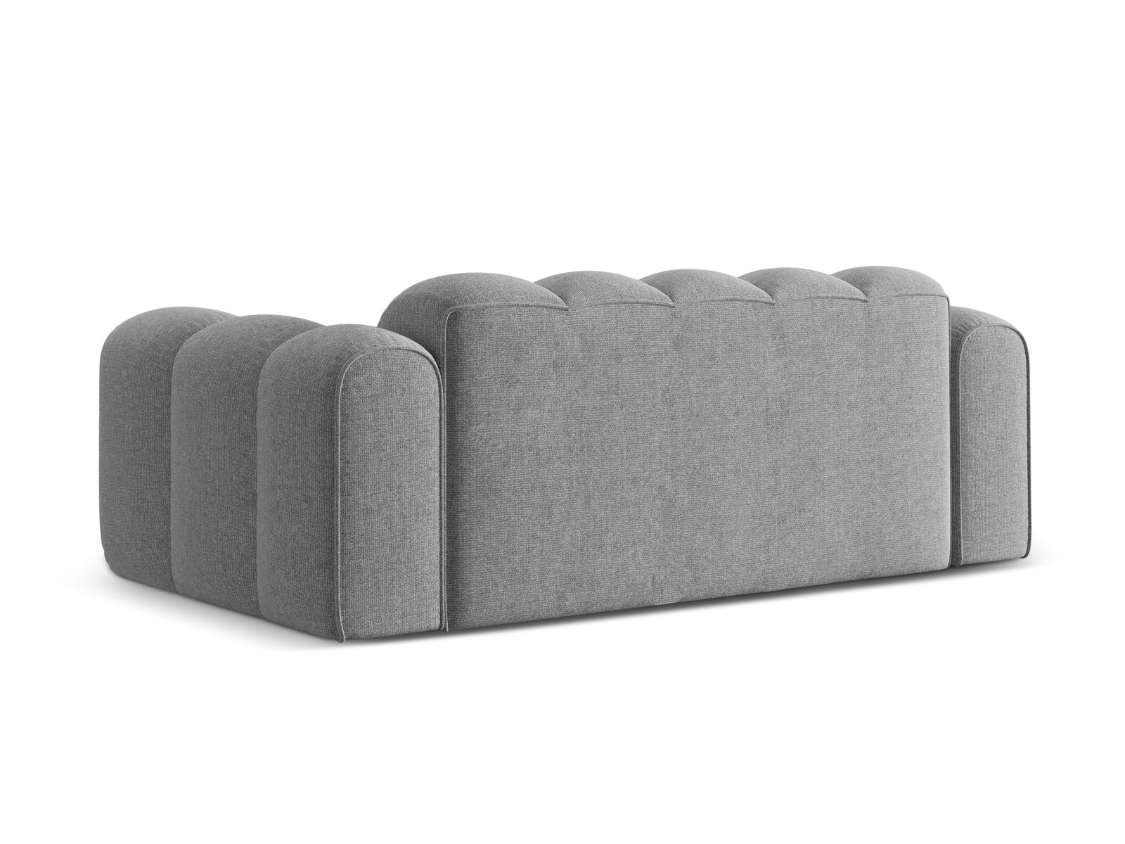 Elegantes 3-Sitzer Sofa Treno in dezentem Grau, ideal für stilvolle Wohnräume und entspannte Abende, erhältlich bei KAQTU.