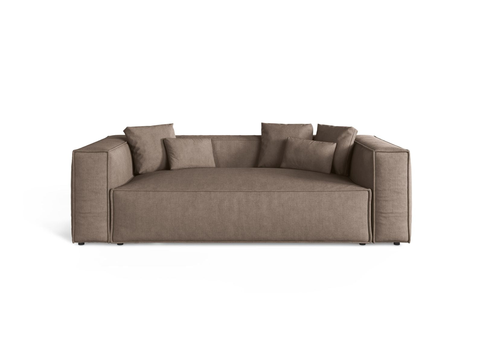 3-Sitzer Sofa Aveiro in Cappuccino-Liberty präsentiert im Onlineshop von KAQTU Design AG. 3er Sofa ist von Cosmopolitan Design
