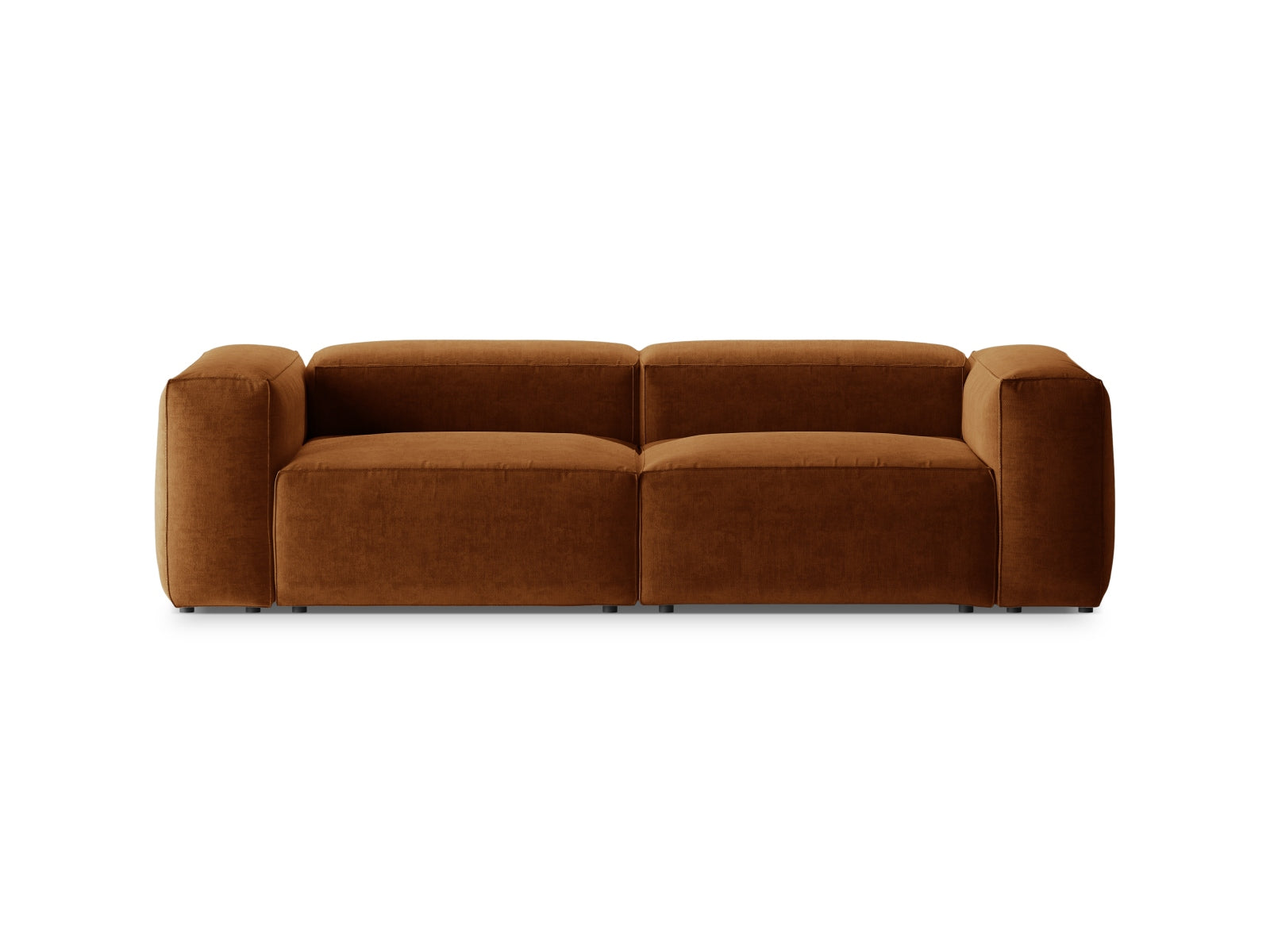 Bergamo Modular Sofa 3 Sitzer in Brick-Liberty präsentiert im Onlineshop von KAQTU Design AG. 3er Sofa ist von Cosmopolitan Design