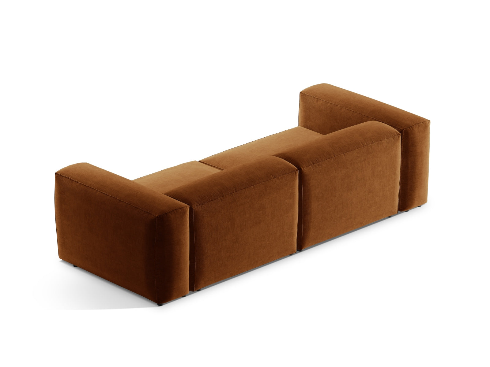 Bergamo Modular Sofa 3 Sitzer in Brick-Liberty präsentiert im Onlineshop von KAQTU Design AG. 3er Sofa ist von Cosmopolitan Design