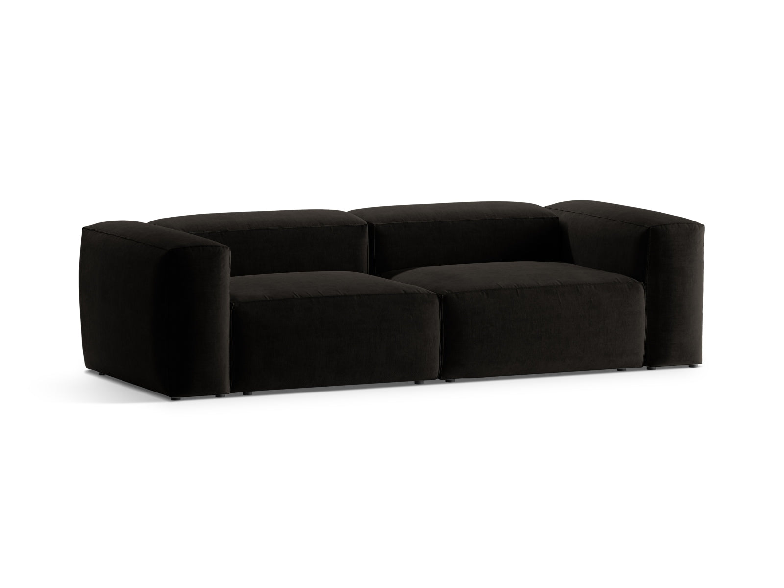 Bergamo Modular Sofa 3 Sitzer in Black-Liberty präsentiert im Onlineshop von KAQTU Design AG. 3er Sofa ist von Cosmopolitan Design