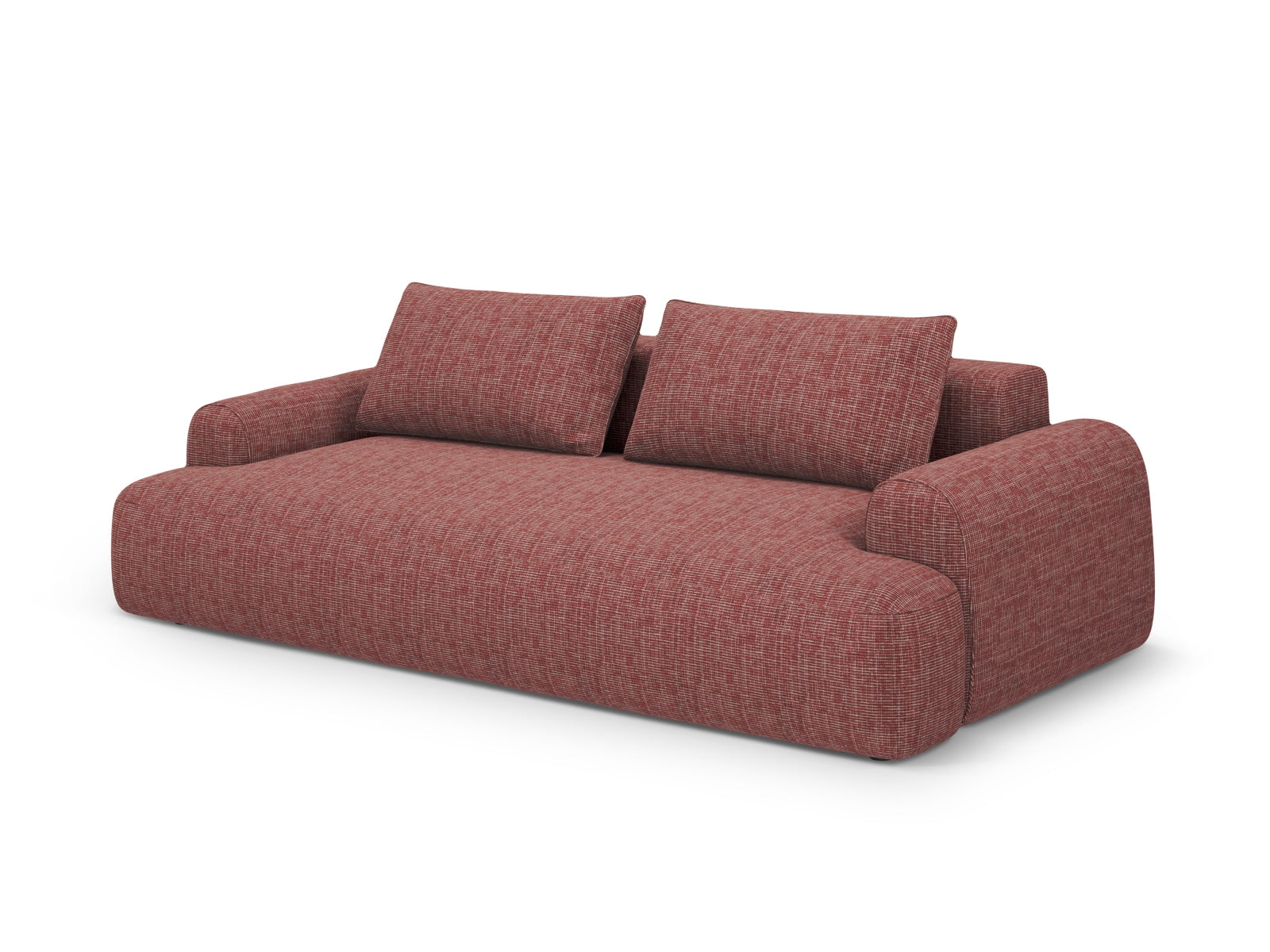 Elegantes 3-Sitzer Sofa Calma von Cosmopolitan Design in stilvollem Red-Baltimore, ideal für moderne Wohnräume.