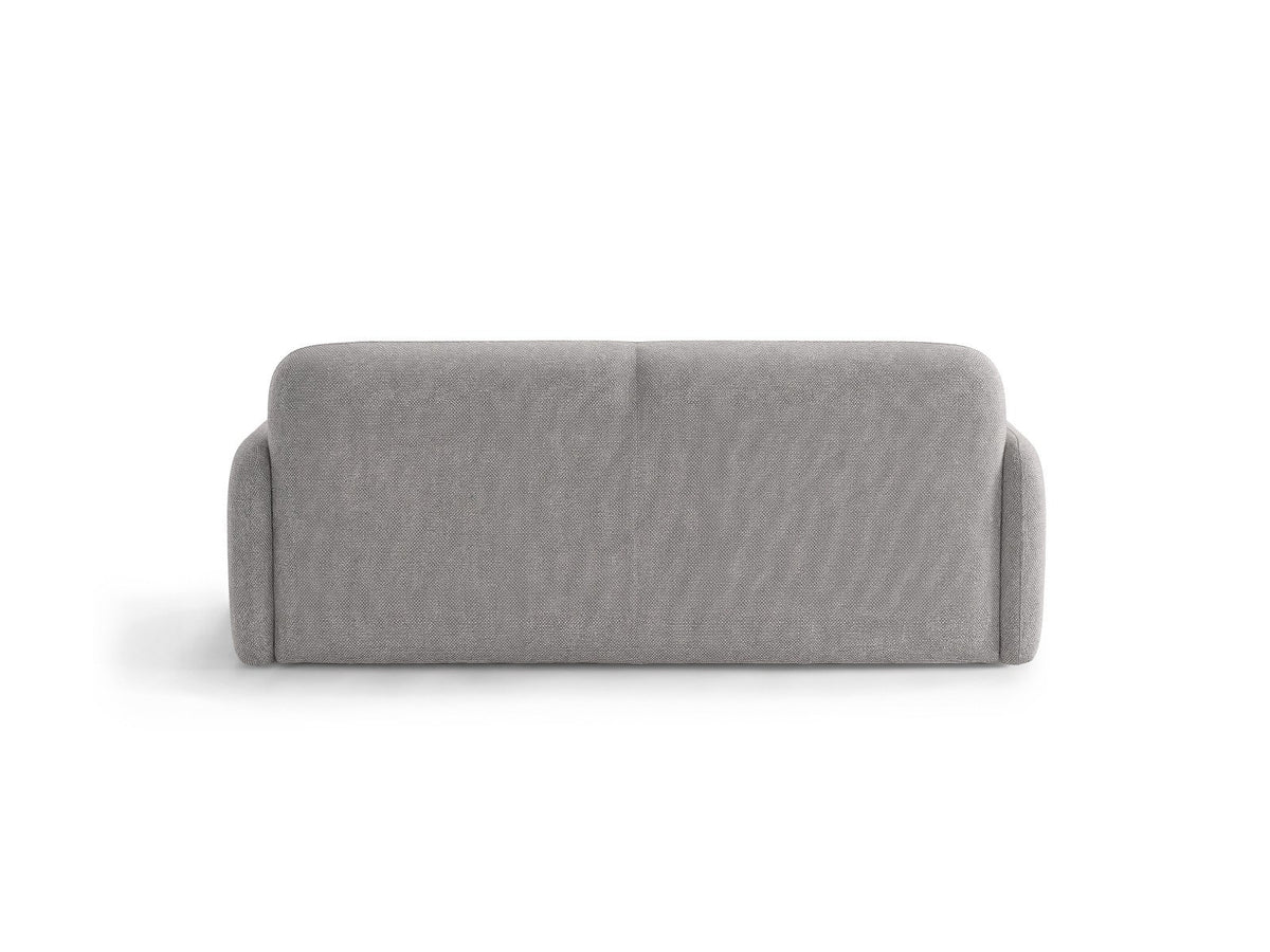 Dreisitzer-Sofa Malmo mit Stoffbezug und niedrigen schwarzen Kunststoffbeinen