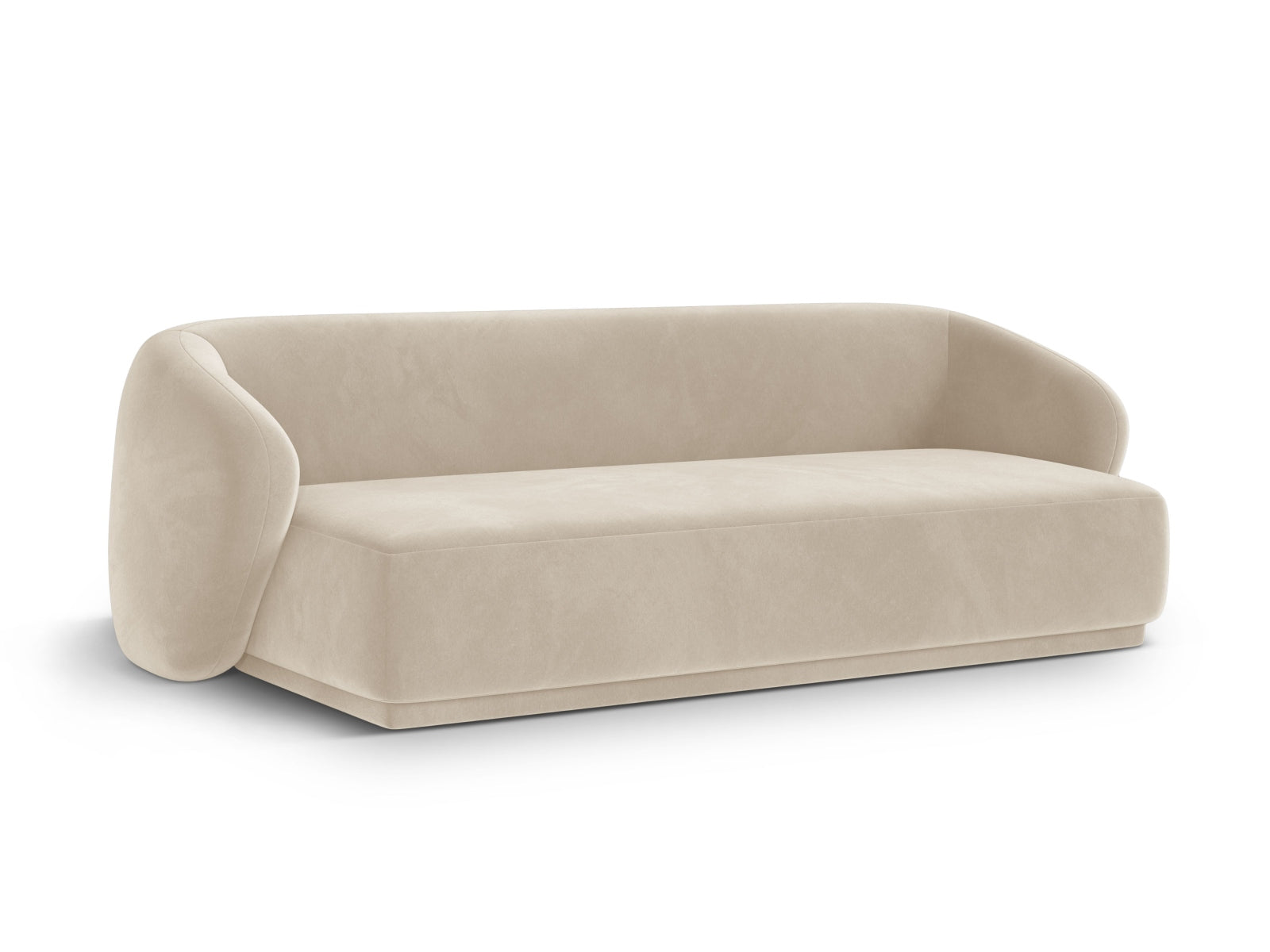 Beige 3-Sitzer Sofa Gomera von Cosmopolitan Design, stilvolles und modernes Möbelstück für Ihr Wohnzimmer, erhältlich bei KAQTU Design AG.