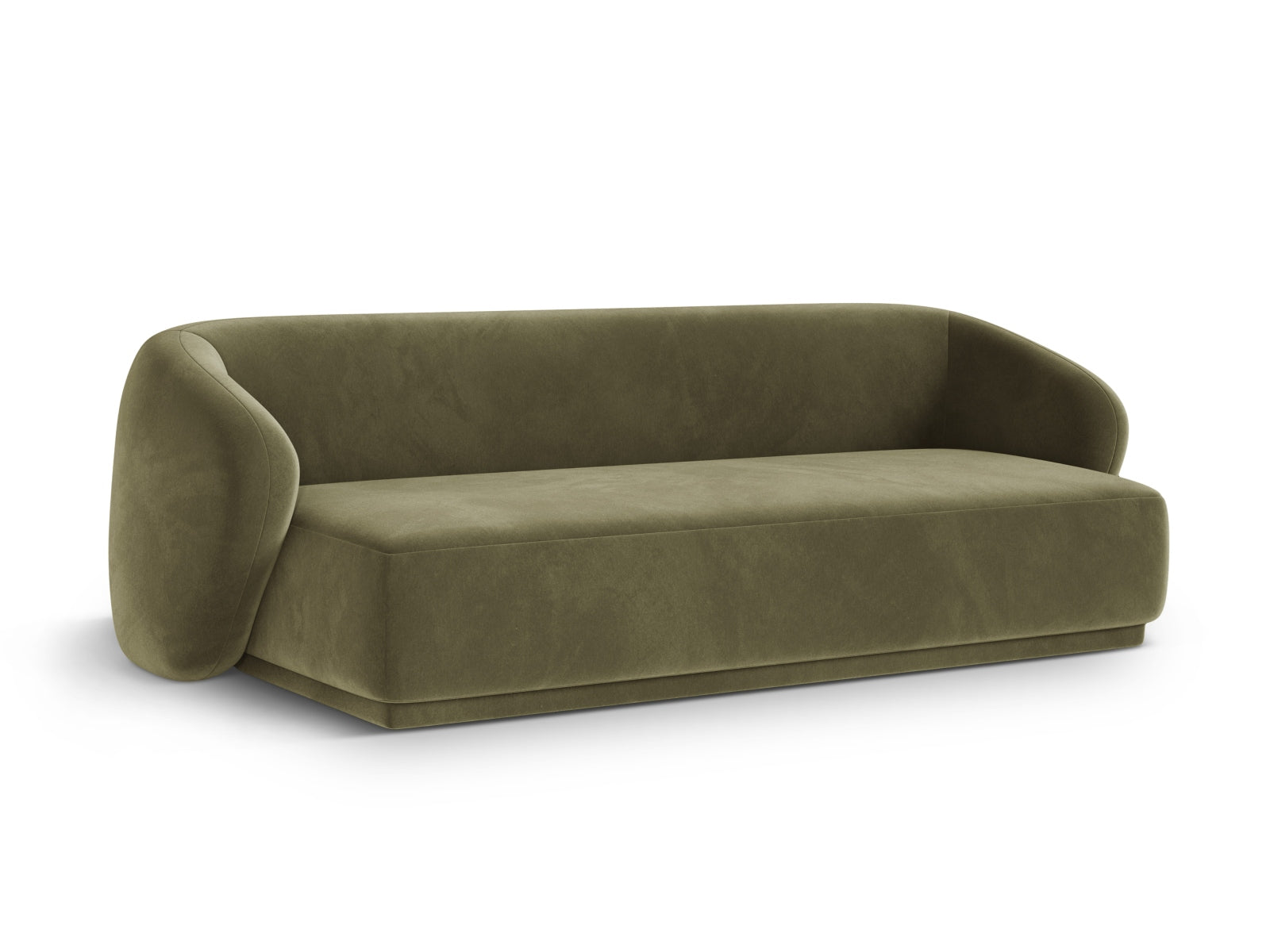 Elegantes 3-Sitzer Sofa Gomera in stilvollem Grün, ideal für moderne Wohnräume, erhältlich bei KAQTU Design AG.