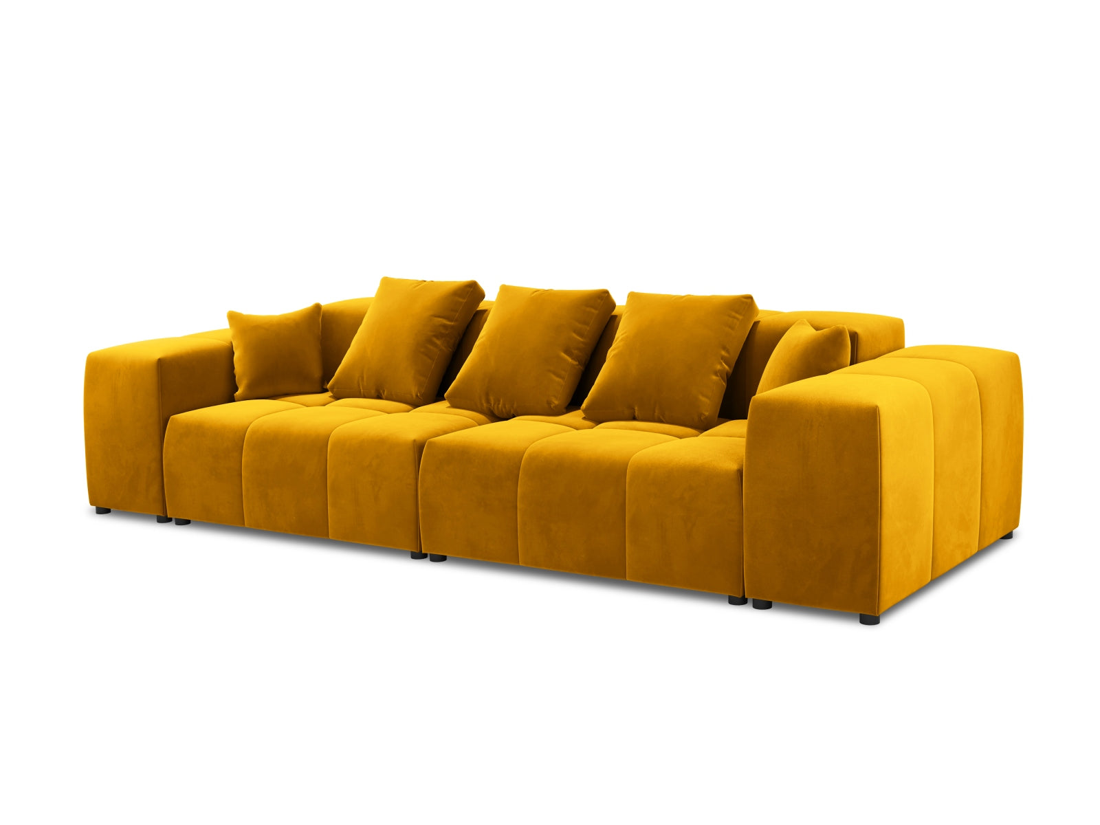 Rome Velour Modular Sofa 3 Sitzer in Yellow präsentiert im Onlineshop von KAQTU Design AG. 3er Sofa ist von Cosmopolitan Design