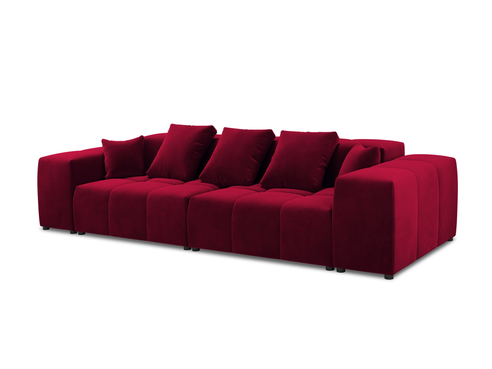 Rome Velour Modular Sofa 3 Sitzer in Red präsentiert im Onlineshop von KAQTU Design AG. 3er Sofa ist von Cosmopolitan Design