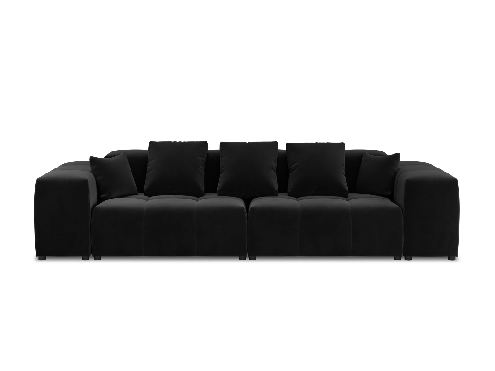 Entdecken Sie das elegante Rome Velour Modular Sofa 3 Sitzer von Cosmopolitan Design – perfekt für zeitgemässe Wohnräume und ultimativen Komfort.