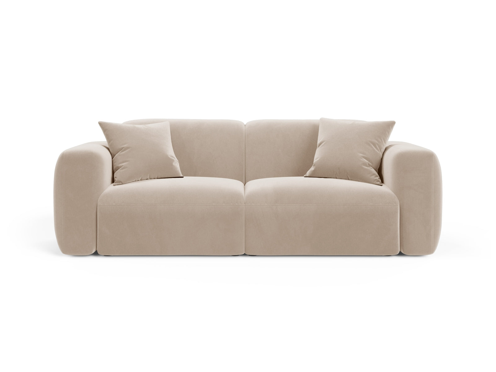 Strino Velour Modular Sofa 3 Sitzer in Beige präsentiert im Onlineshop von KAQTU Design AG. 3er Sofa ist von Cosmopolitan Design