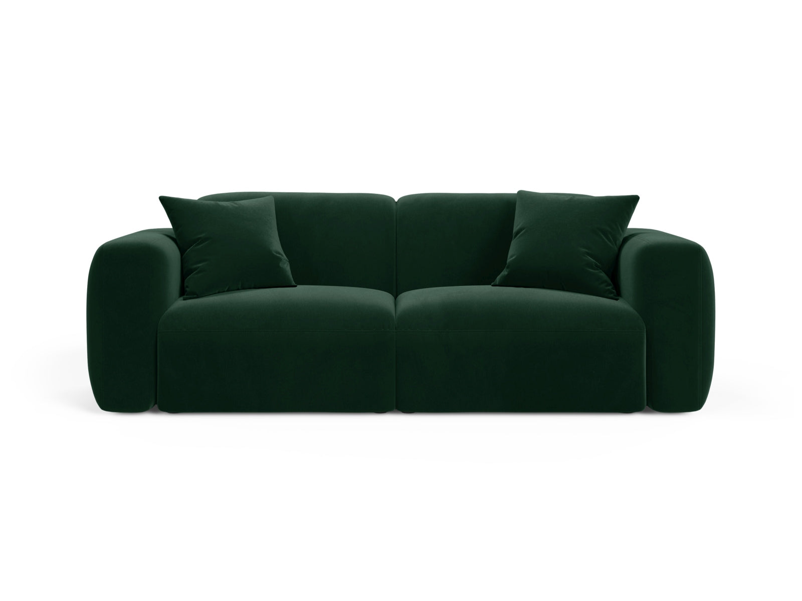 Strino Velour Modular Sofa 3 Sitzer in Bottle Green-Salvador präsentiert im Onlineshop von KAQTU Design AG. 3er Sofa ist von Cosmopolitan Design
