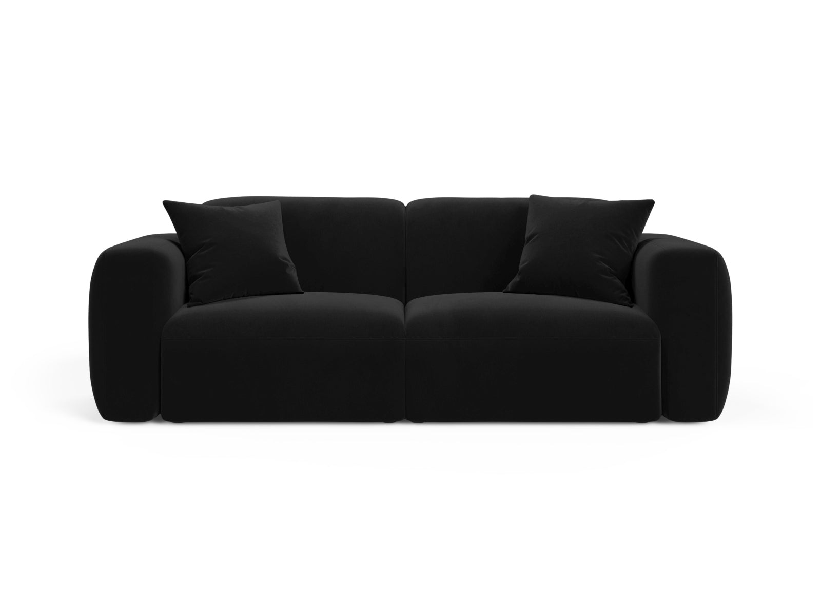 Strino Velour Modular Sofa 3 Sitzer in Black präsentiert im Onlineshop von KAQTU Design AG. 3er Sofa ist von Cosmopolitan Design