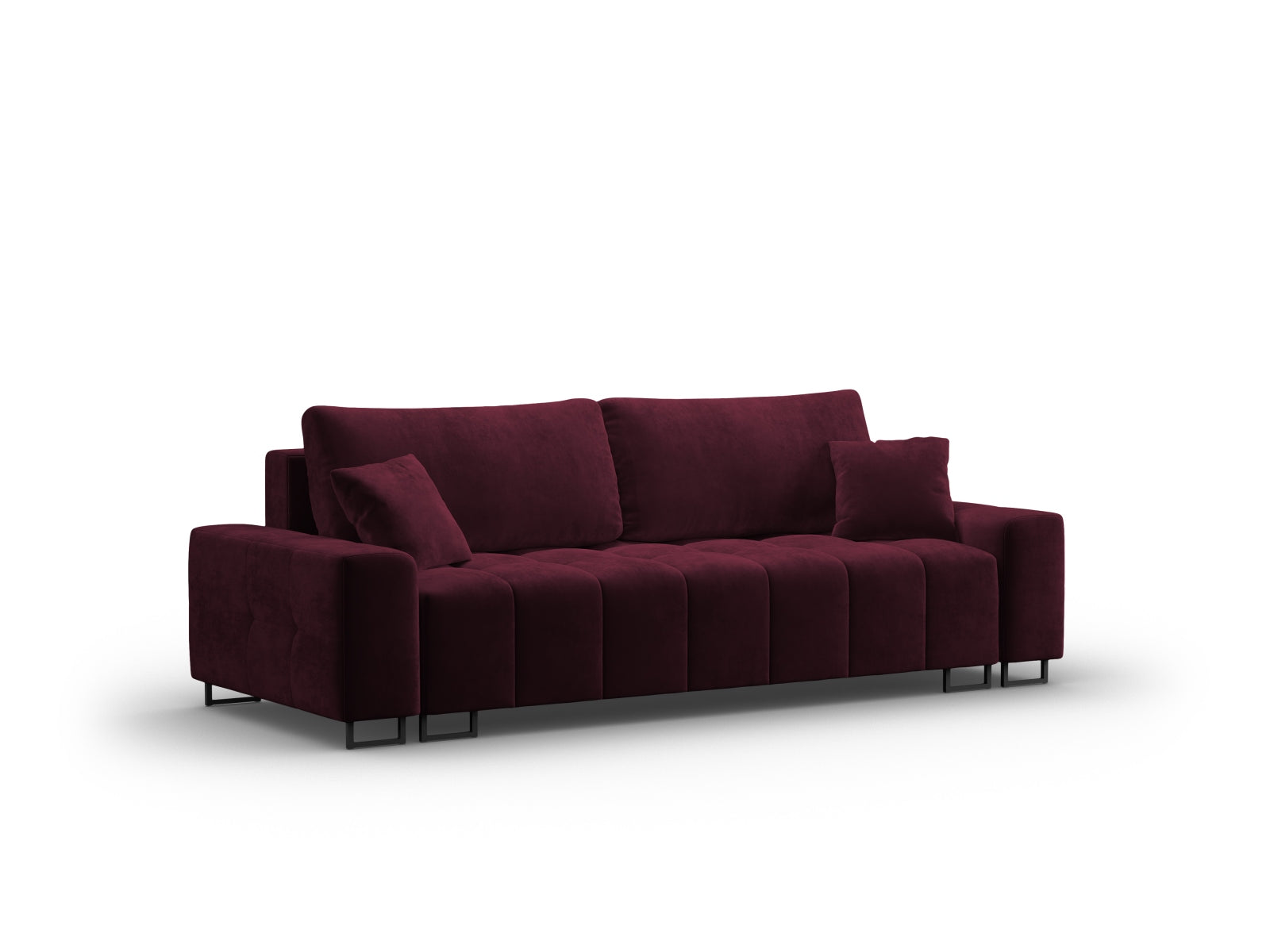 Erleben Sie das Wicklow Velour Sofa von Cosmopolitan Design – stilvolles 3-Sitzer Sofa mit cleverer Schlaffunktion und integriertem Stauraum.