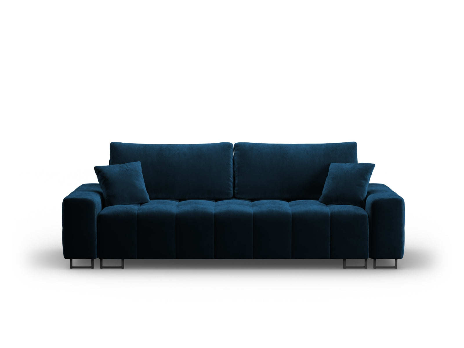 Wicklow Velour Sofa mit Schlaffunktion und Stauraum 3 Sitzer in Royal Blue präsentiert im Onlineshop von KAQTU Design AG. Bettsofa ist von Cosmopolitan Design