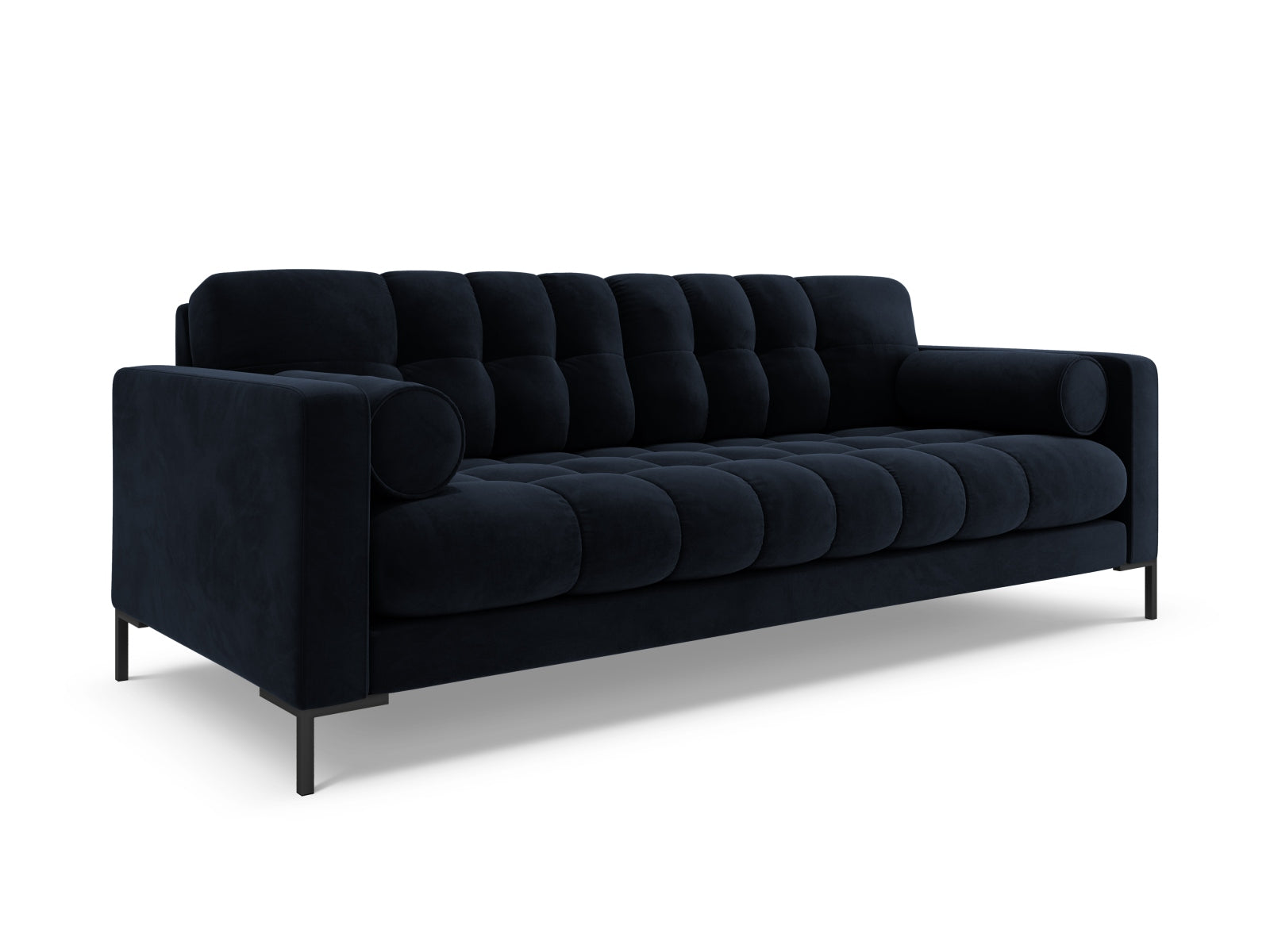 Elegantes 3-Sitzer Sofa Bali in Dunkelblau, stilvoll und modern, ideal für jedes Wohnzimmer, erhältlich bei KAQTU Design AG.