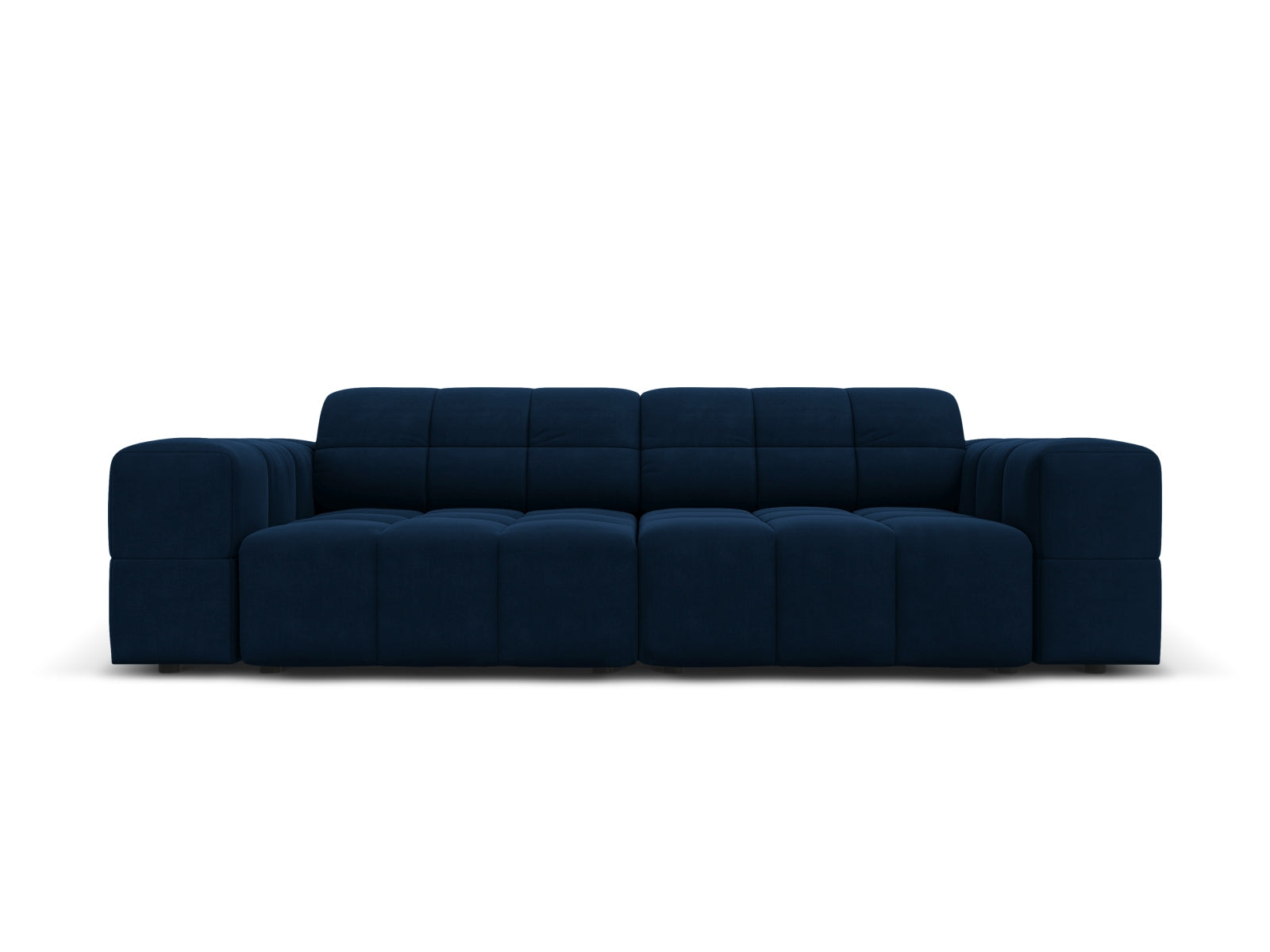 Chicago Velour Sofa 3 Sitzer 102cm in Royal Blue-Bluvel präsentiert im Onlineshop von KAQTU Design AG. 3er Sofa ist von Cosmopolitan Design