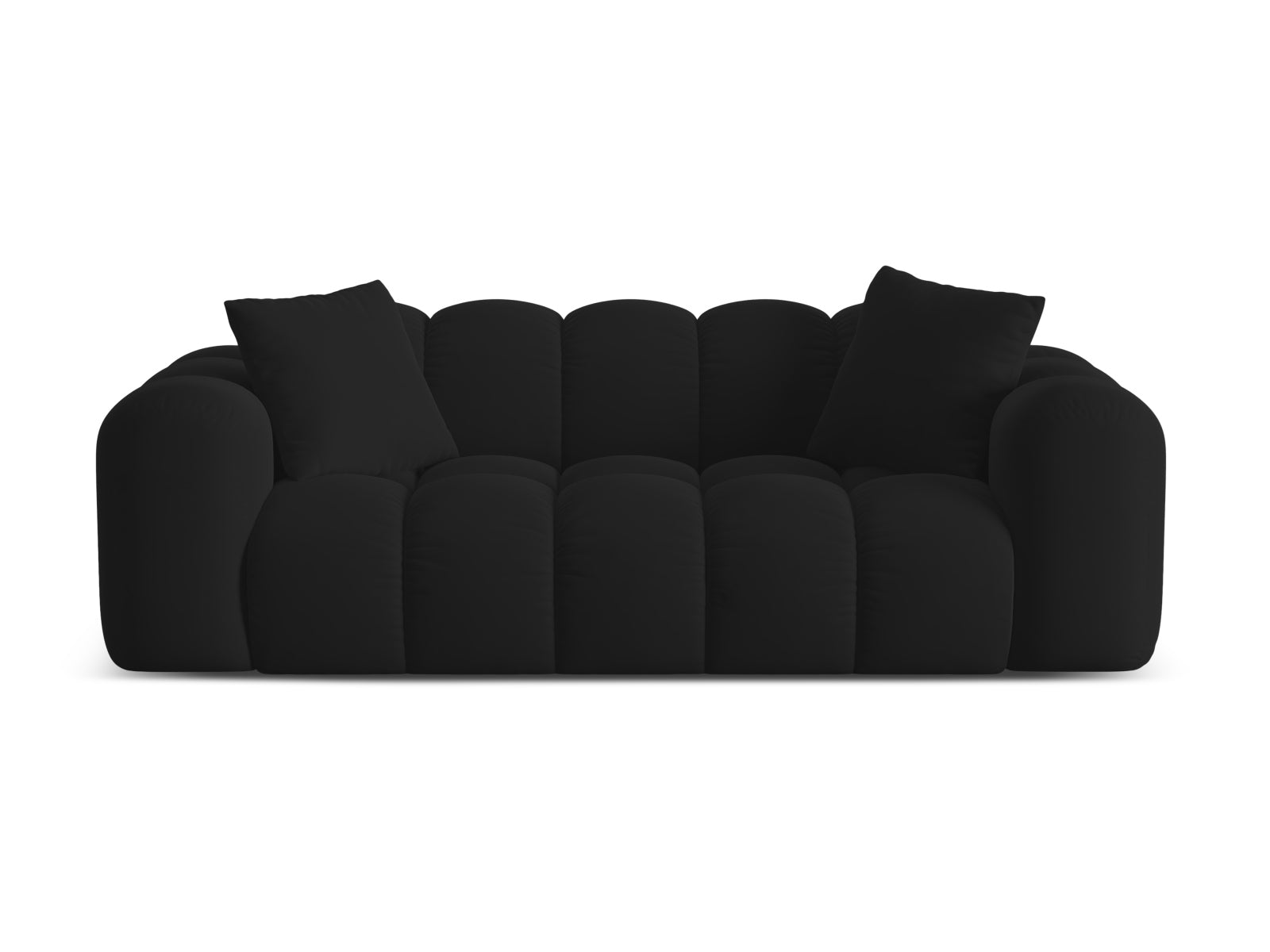 3-Sitzer Sofa Treno in Black-Bluvel präsentiert im Onlineshop von KAQTU Design AG. 3er Sofa ist von Cosmopolitan Design