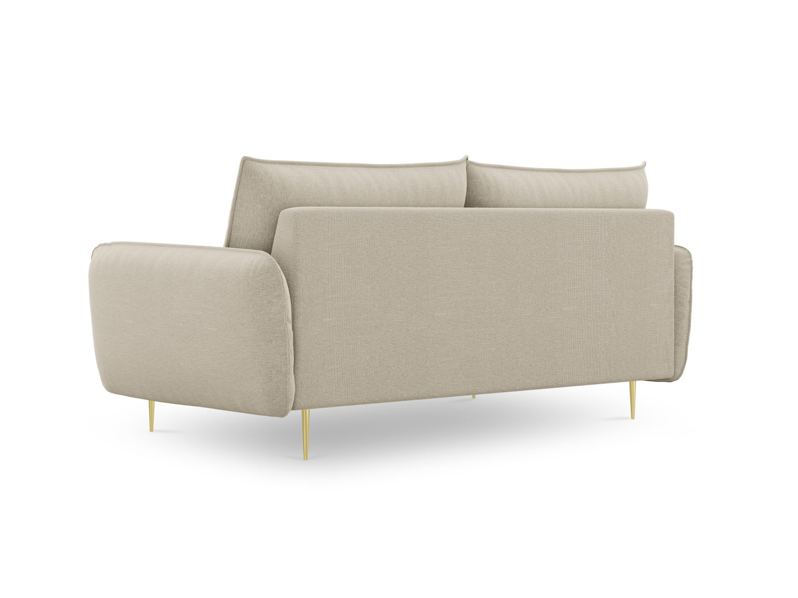 Stilvolles 3-Sitzer Sofa "Vienna" in sanften Beige- und Goldtönen, perfekt für moderne und elegante Wohnumgebungen.