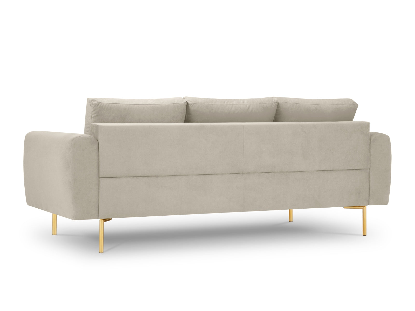 Erleben Sie das stilvolle Hastings Velour Sofa 3 Sitzer von Cosmopolitan Design. Ideal für Ihr Wohnzimmer, vereint es modernen Komfort mit edlem Flair.