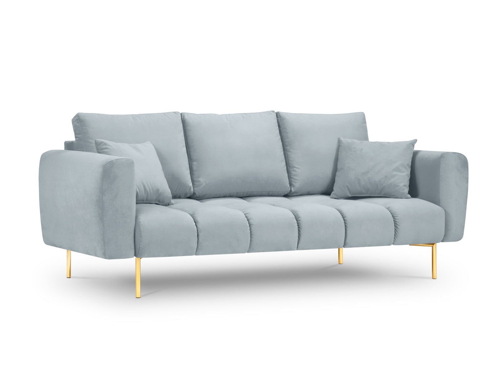 Hastings Velour Sofa 3 Sitzer in Light Blue präsentiert im Onlineshop von KAQTU Design AG. 3er Sofa ist von Cosmopolitan Design