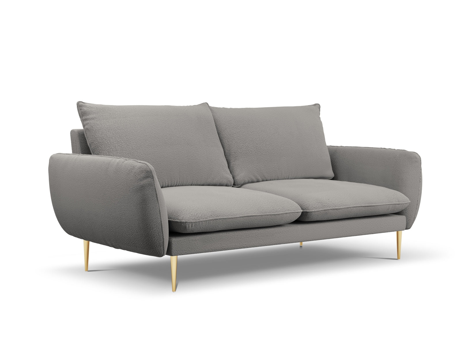 Stilvolles 3-Sitzer Sofa in hochwertigem Boucle-Stoff von Cosmopolitan Design. Perfekt für gemütliche Abende und kleine Wohnräume.