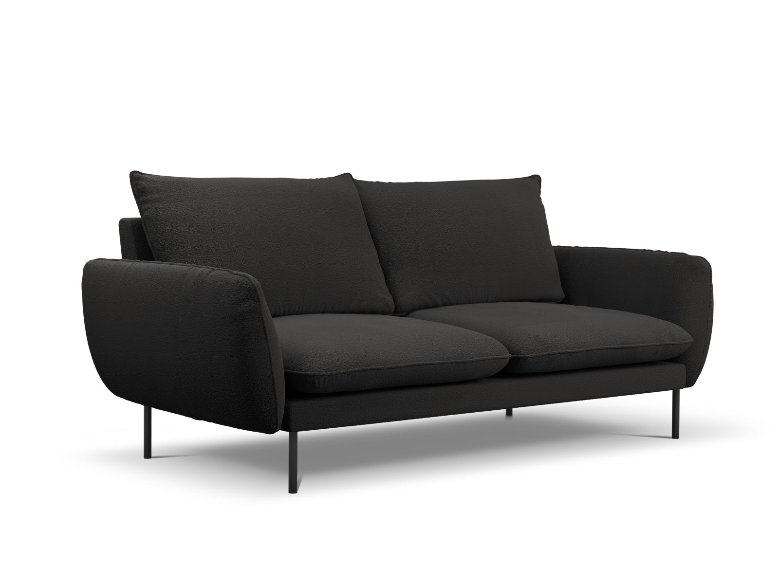 Stilvolles 3-Sitzer Sofa "Vienna" aus hochwertigem Boucle-Stoff, perfekt für zeitgemäße Inneneinrichtungen und gemütliche Atmosphäre.