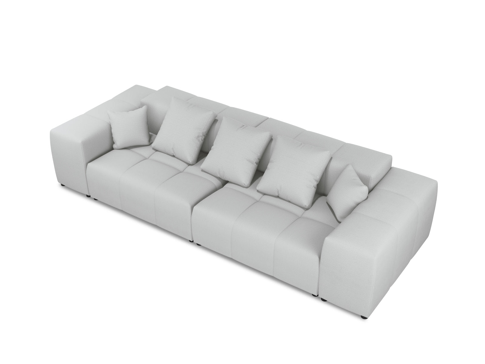 Rome Modular Sofa 3 Sitzer in Light Grey-Babel präsentiert im Onlineshop von KAQTU Design AG. 3er Sofa ist von Cosmopolitan Design