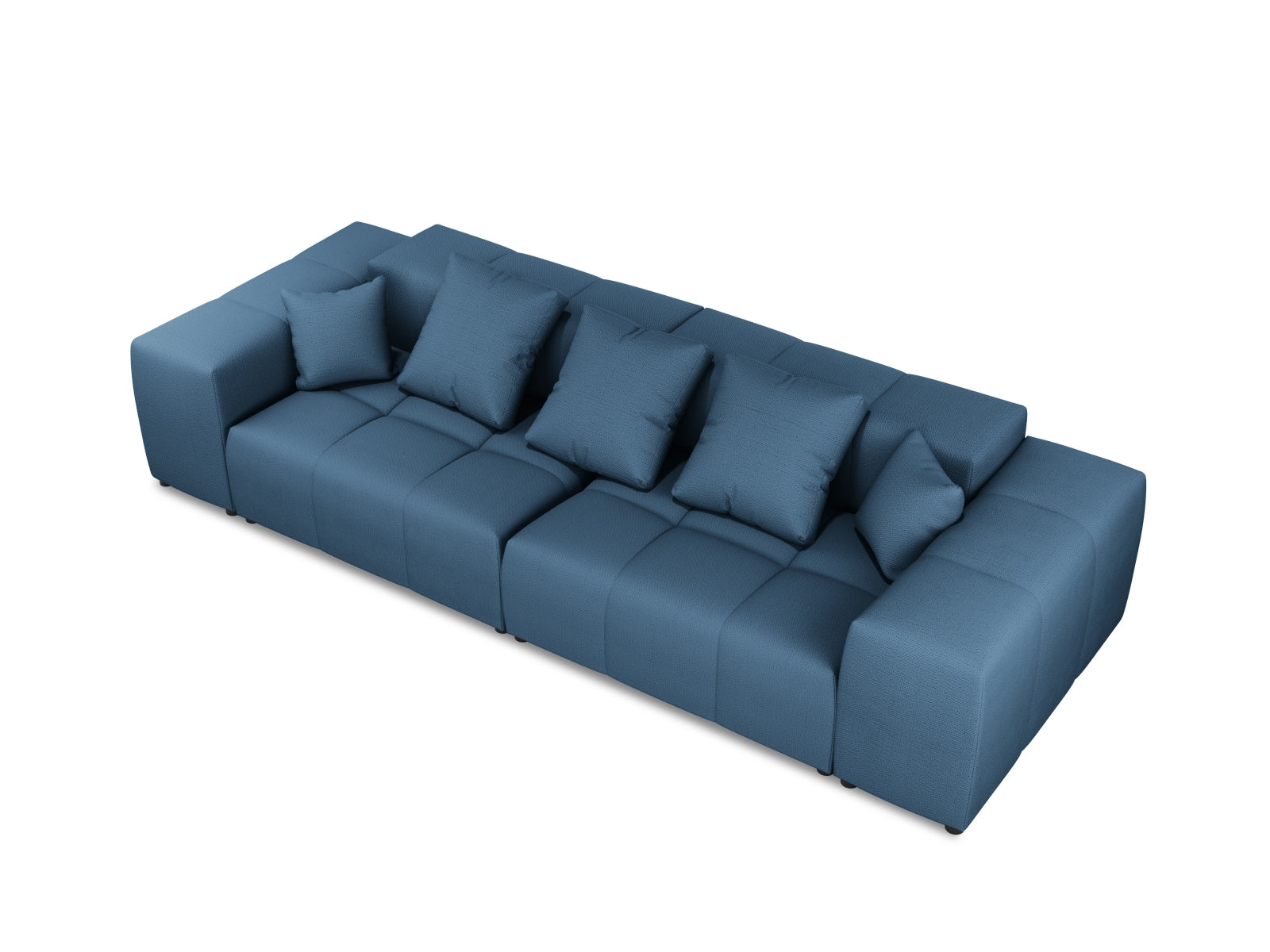 Rome Modular Sofa 3 Sitzer in Dark Blue-Babel präsentiert im Onlineshop von KAQTU Design AG. 3er Sofa ist von Cosmopolitan Design