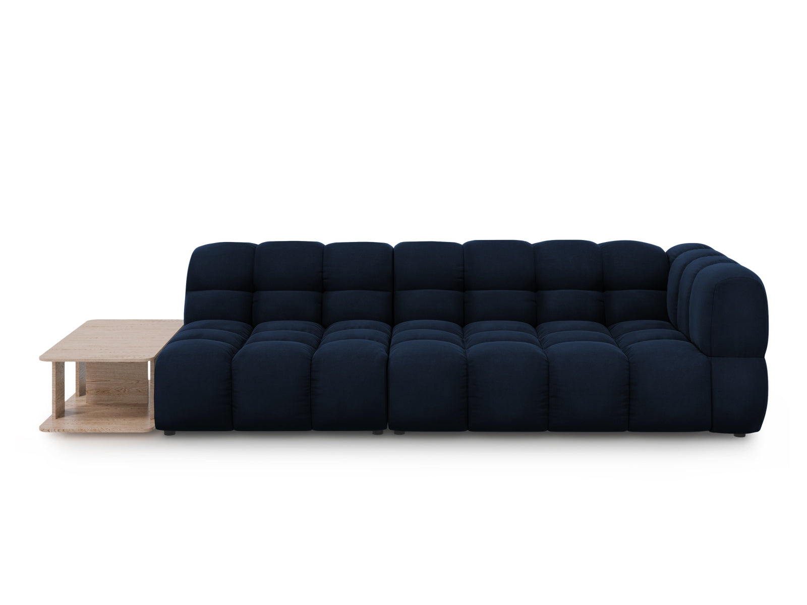Sky Velour modulares Sofa links 4 Sitzer 102cm in Royal Blue präsentiert im Onlineshop von KAQTU Design AG. L-Sofa links ist von Cosmopolitan Design