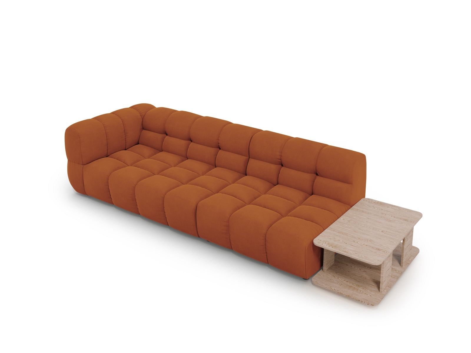 Erleben Sie das Sky Velour Sofa von Cosmopolitan Design – ein elegantes 4-Sitzer-Modell in hochwertigem Velours, ideal für stilvolle Wohnräume.