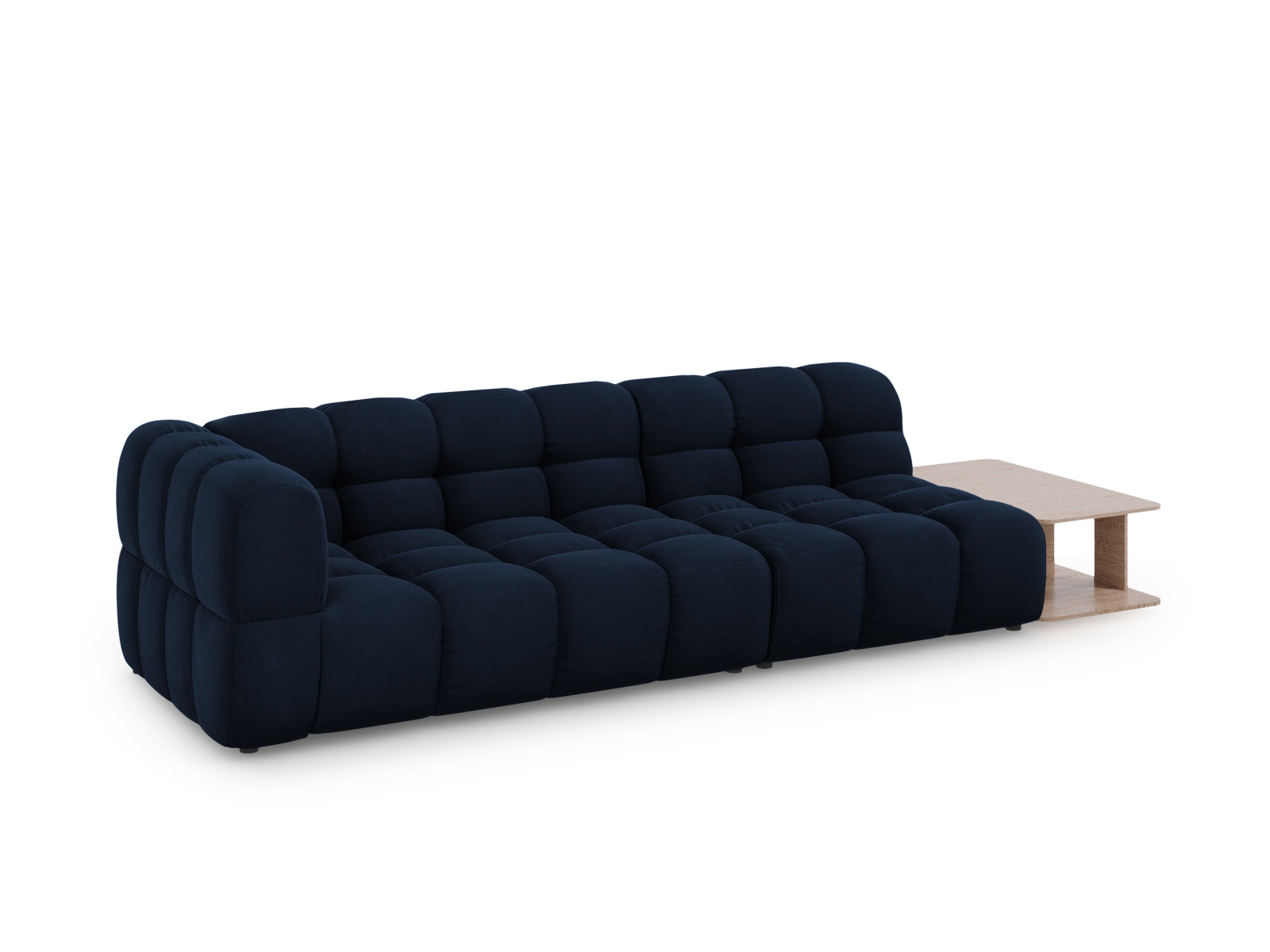 Entdecken Sie das stilvolle Sky Velour Sofa von Cosmopolitan Design – ein 4-Sitzer in elegantem Royal Blue, perfekt für Ihr modernes Zuhause.