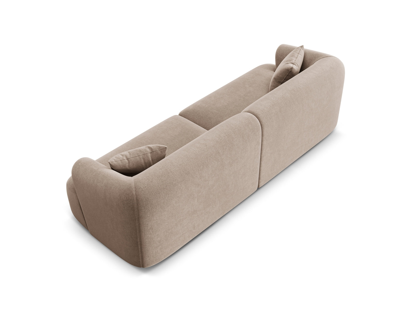 Modulares 4-Sitzer Sofa Campi in edlem Dunkelbeige, perfekt für zeitgemäße Einrichtung und vielseitige Raumgestaltung.
