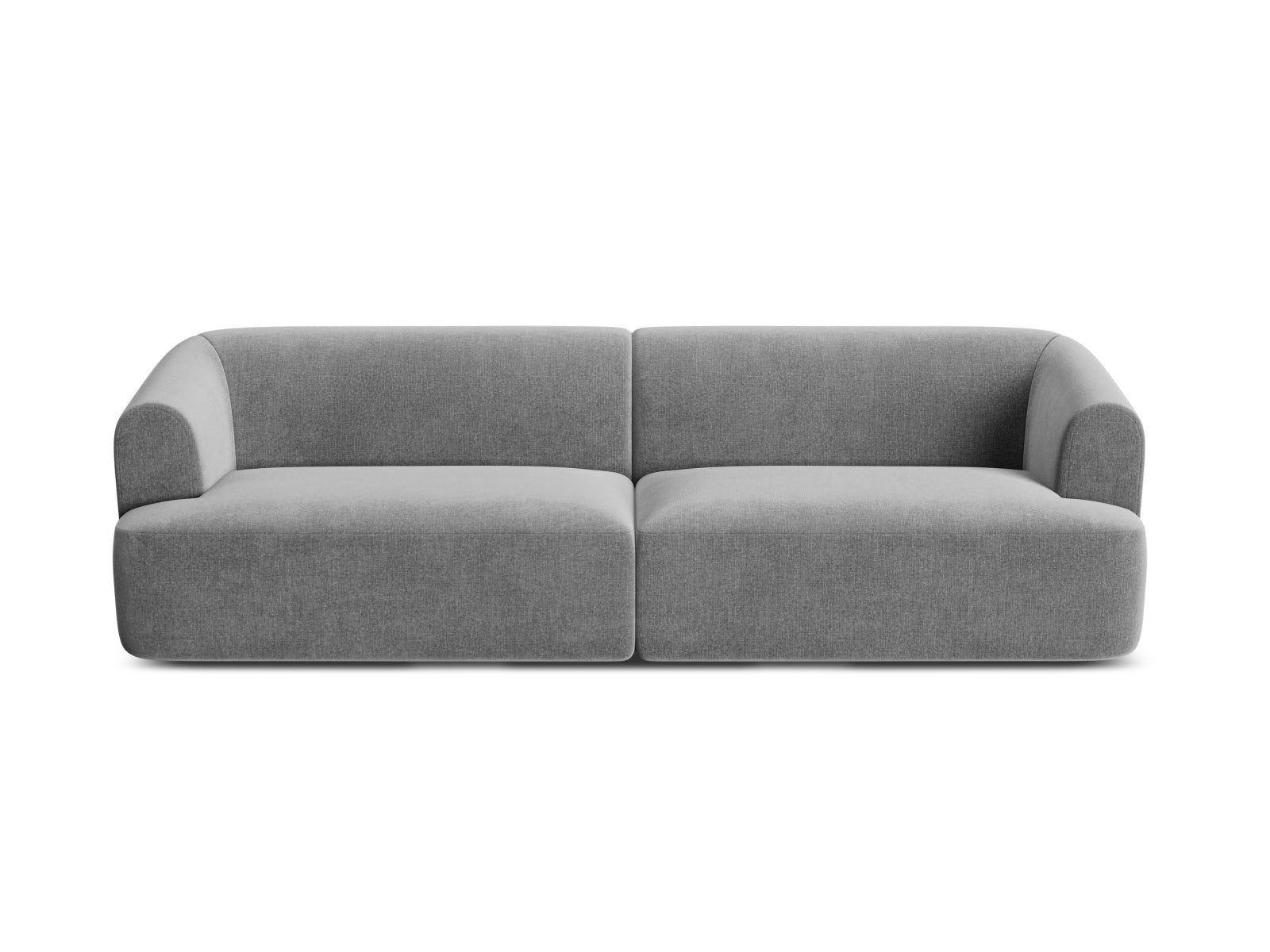 Elegantes 4-Sitzer Sofa Campi in modernem Grau, ideal für kreative Wohnkonzepte und komfortable Entspannung im Wohnzimmer.