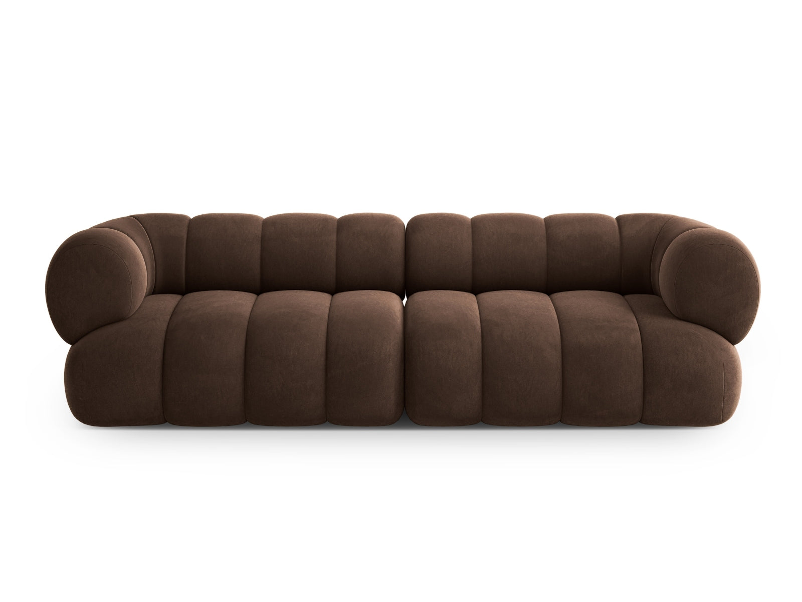 Koge Velour Sofa 4 Sitzer 95cm in Chocolate-Vogue präsentiert im Onlineshop von KAQTU Design AG. 4er Sofa ist von Cosmopolitan Design