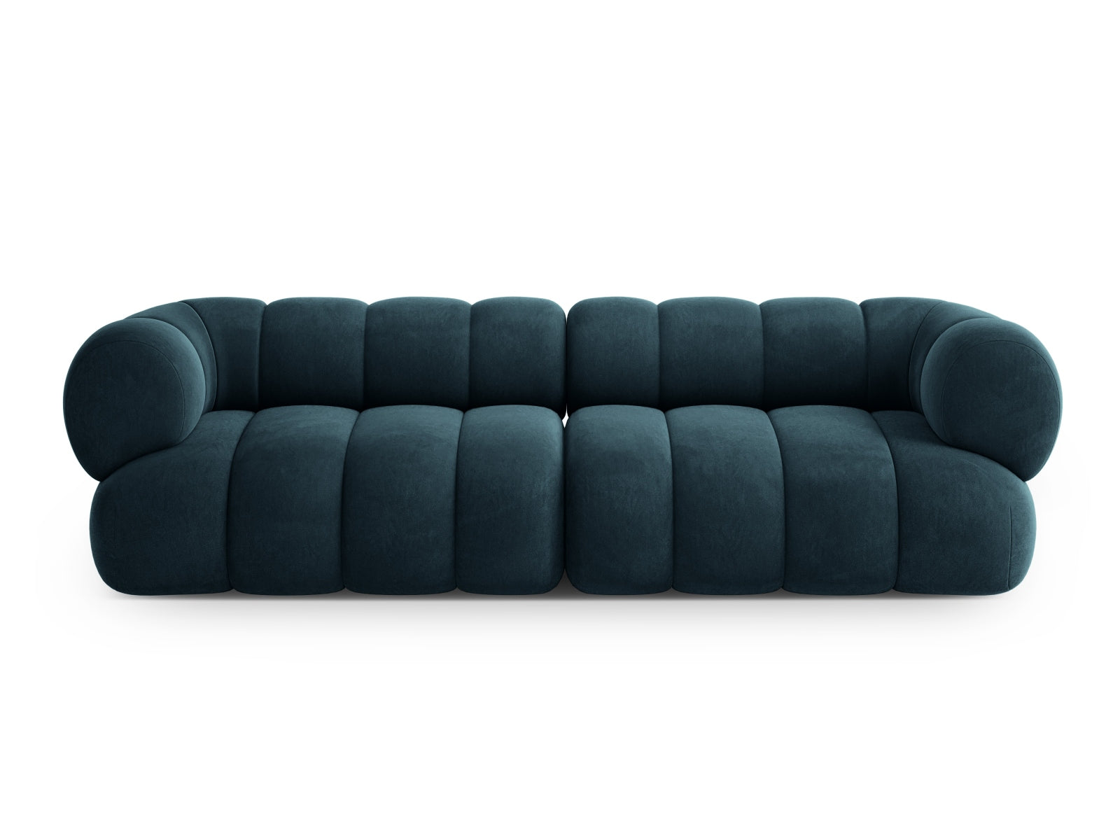 Koge Velour Sofa 4 Sitzer 95cm in Deep Petrol-Vogue präsentiert im Onlineshop von KAQTU Design AG. 4er Sofa ist von Cosmopolitan Design