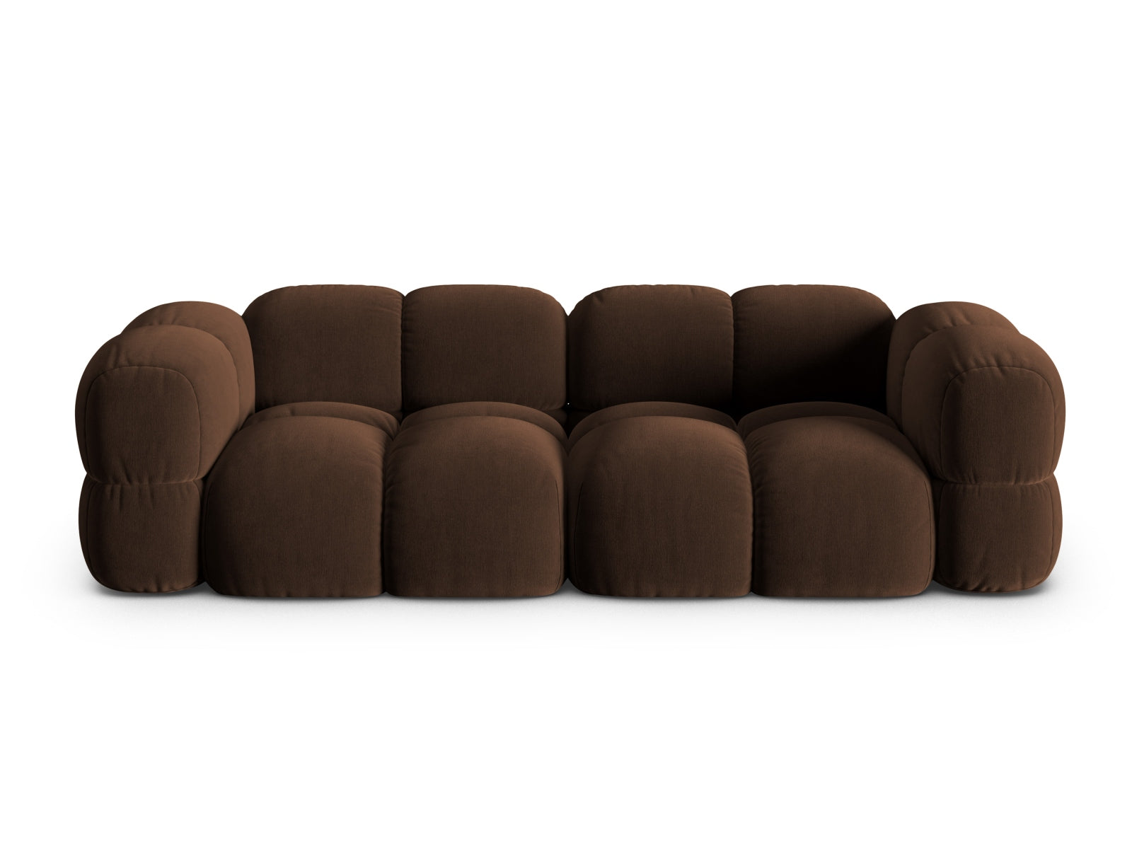 Loretto Velour Sofa 4 Sitzer 100cm in Chocolate präsentiert im Onlineshop von KAQTU Design AG. 4er Sofa ist von Cosmopolitan Design