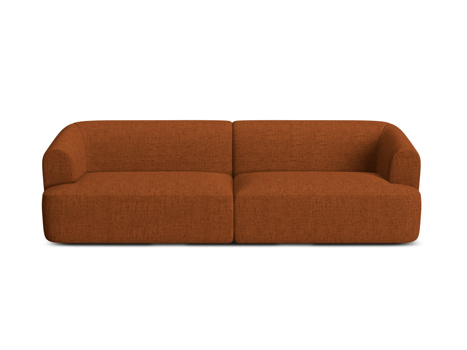 Elegantes 4-Sitzer Sofa Campi in stilvollem Brick-Moly, ideal für zeitgemäße Wohnräume und vielseitige Einrichtungsmöglichkeiten.