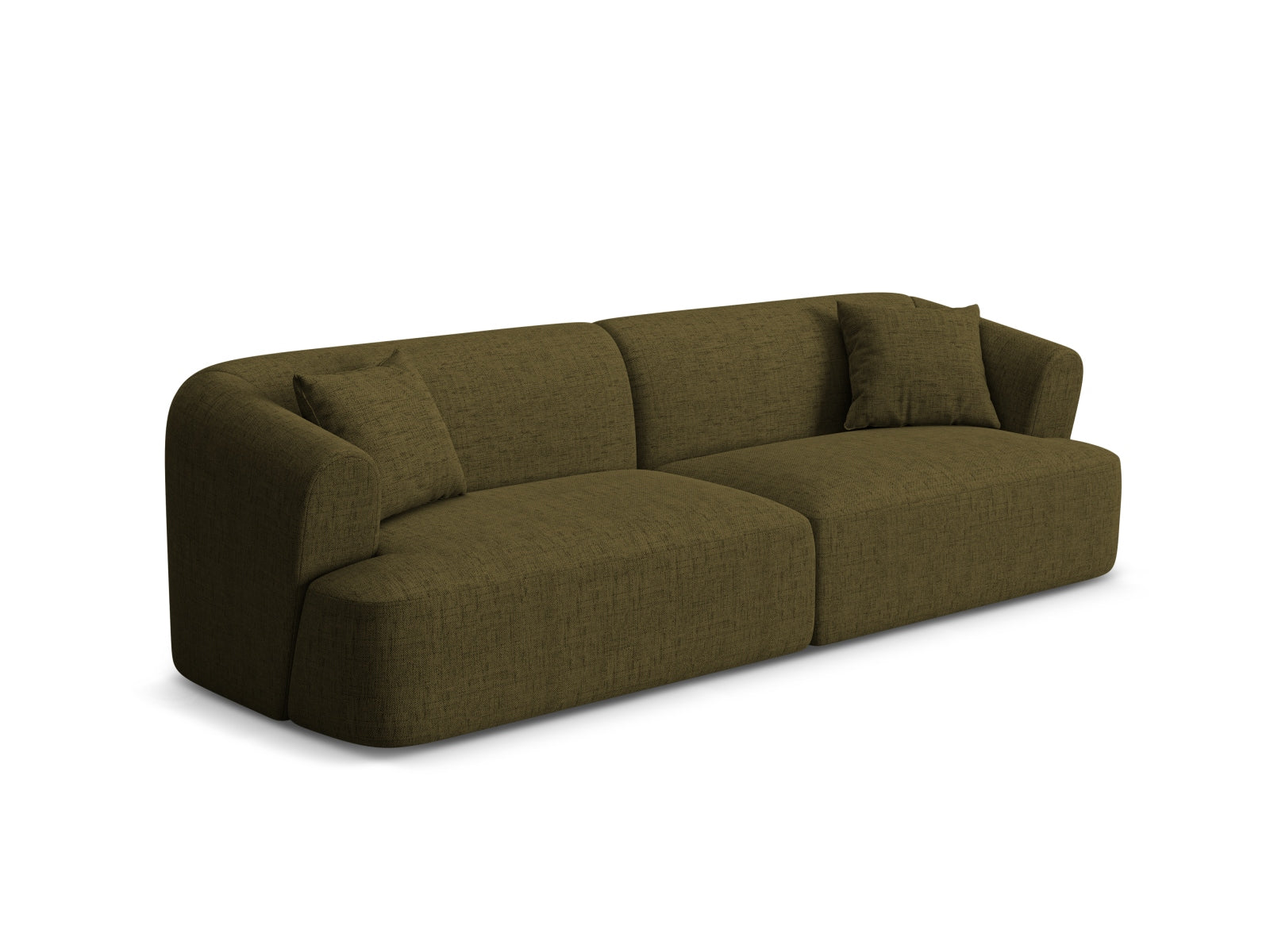 Elegantes 4-Sitzer Sofa Campi in stilvollem Grün, ideal für moderne Wohnräume, erhältlich bei KAQTU Design AG.