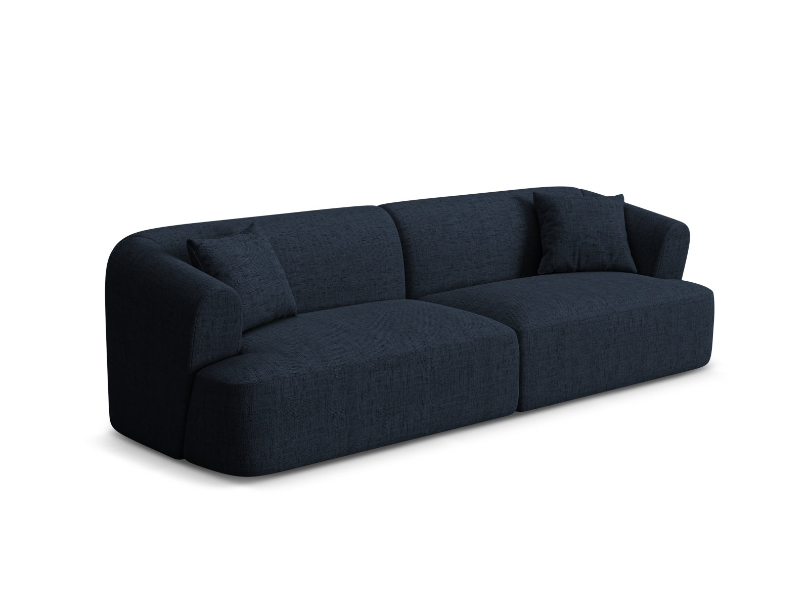 Elegantes 4-Sitzer Sofa Campi in Royal Blue-Moly, ideal für stilvolle Wohnräume, erhältlich bei KAQTU Design AG.