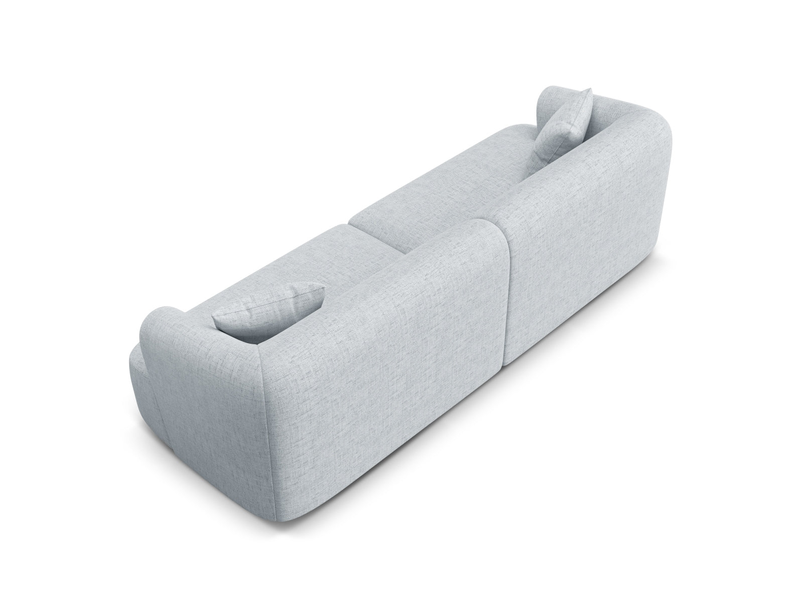 Modulares 4-Sitzer Sofa Campi von Cosmopolitan Design, kombiniert Komfort und modernes Design in stilvollen Grautönen für jeden Wohnraum.
