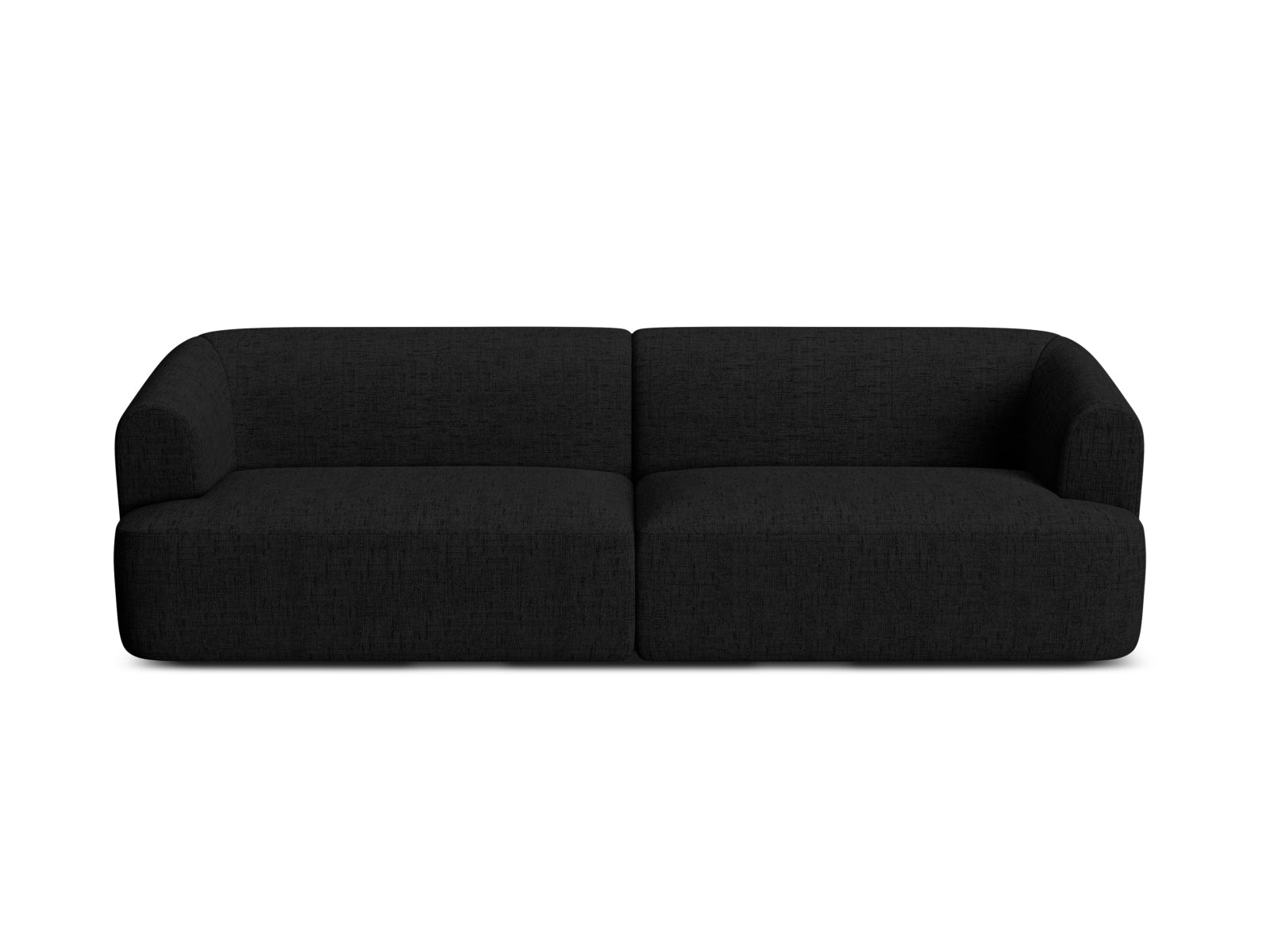 Elegantes 4-Sitzer Sofa Campi in klassischem Schwarz, ideal für moderne Wohnräume und flexible Gestaltung. Bequem und stilvoll.