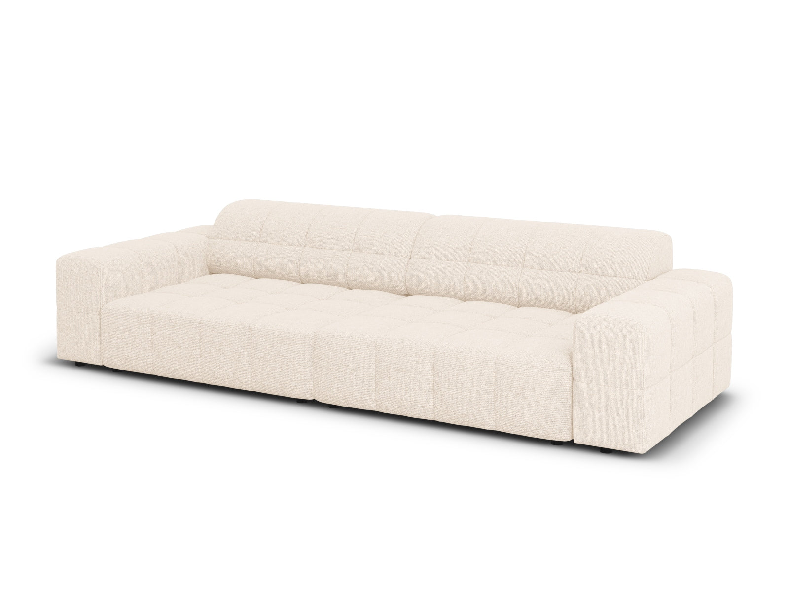 Modernes 4-Sitzer Chicago Sofa in sanftem Beige, perfekt für gemütliche Wohnzimmer. Hochwertige Verarbeitung von Cosmopolitan Design.