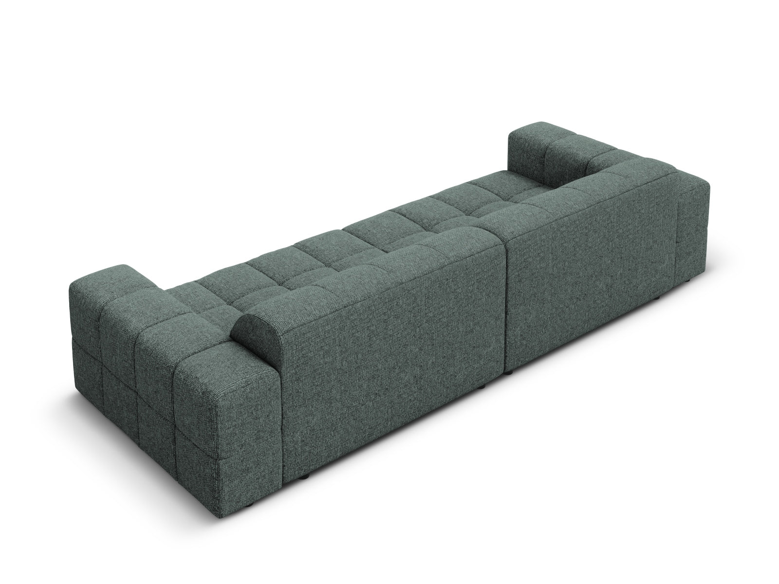 Elegantes 4-Sitzer Sofa Chicago in Petrol-Haga, ideal für stilvolle Wohnräume und entspannte Abende, erhältlich bei KAQTU.