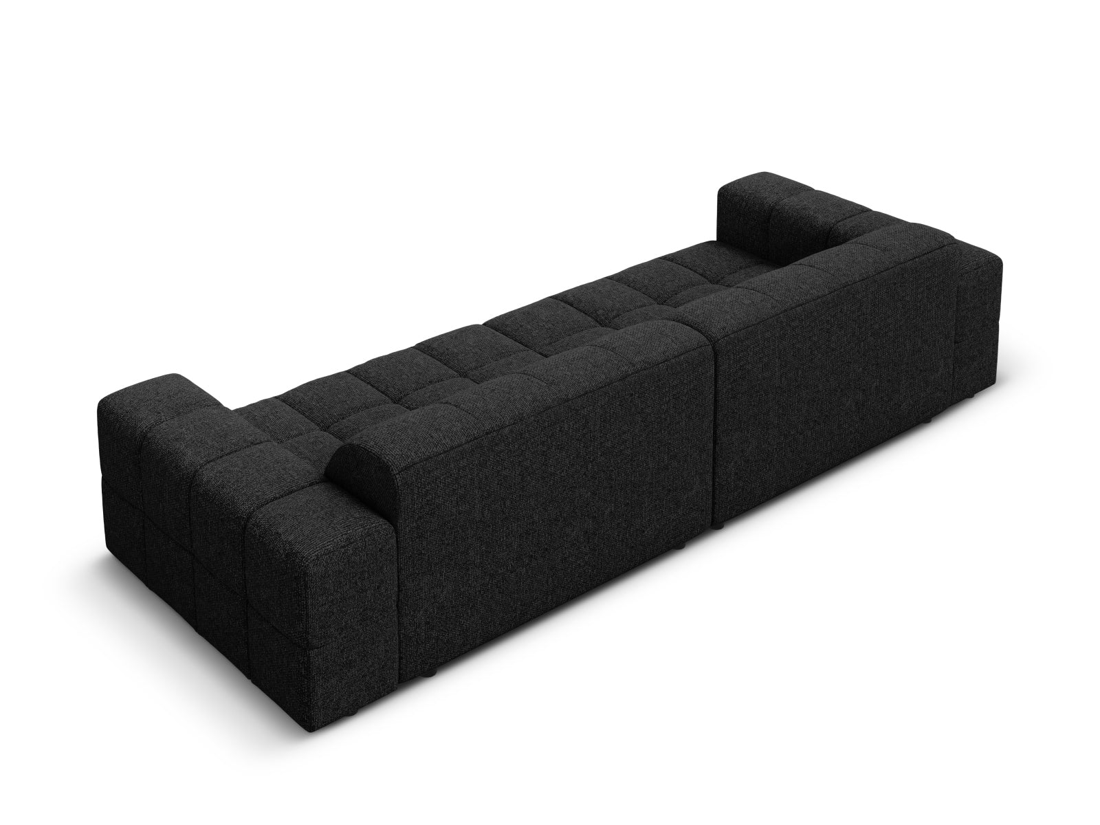 Elegantes Chicago 4-Sitzer Sofa in Schwarz, ideal für moderne Wohnräume. Hochwertige Materialien und zeitloses Design von Cosmopolitan Design.